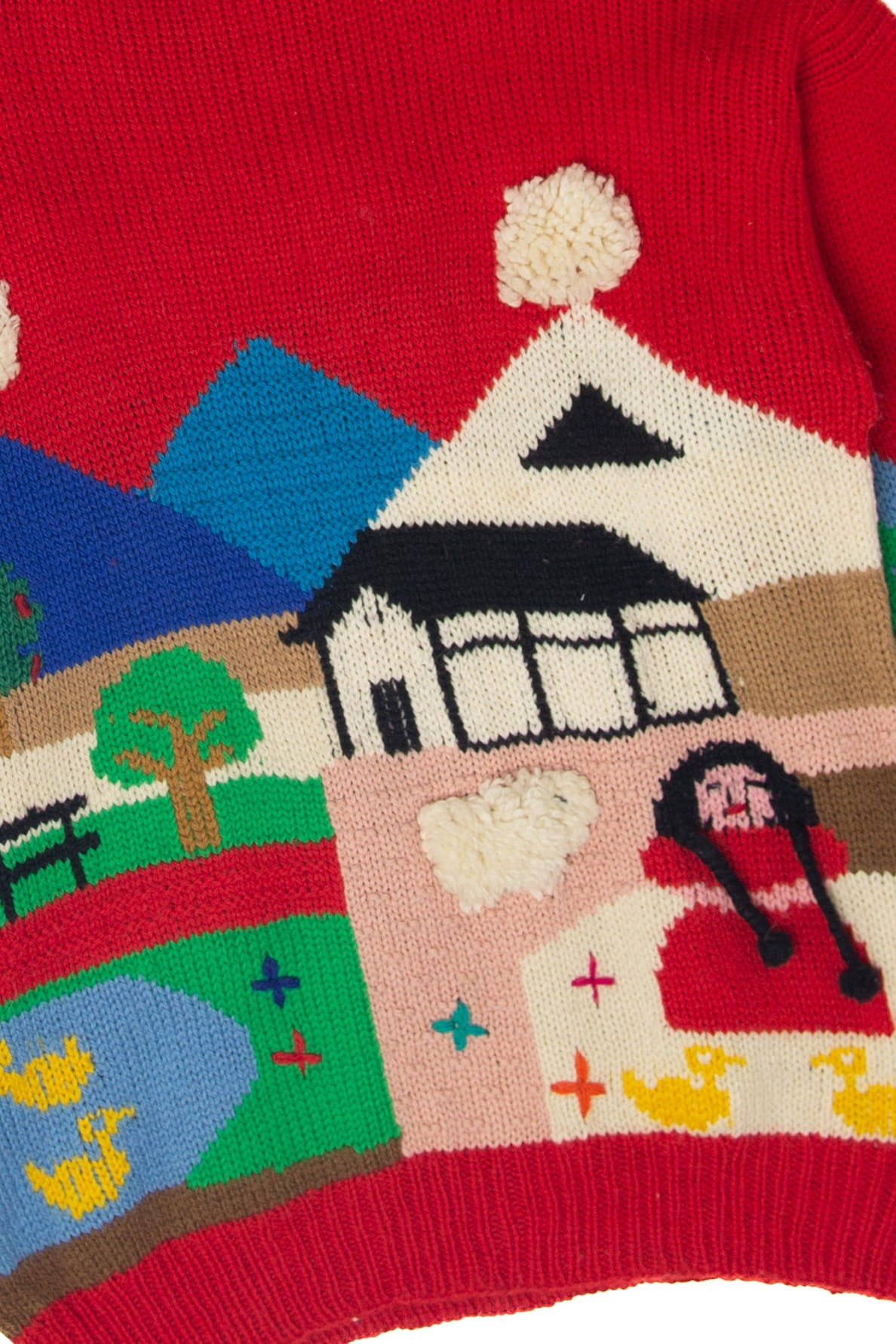 Vintage Hand Made Reginella Duck Farm Graphic Sweater