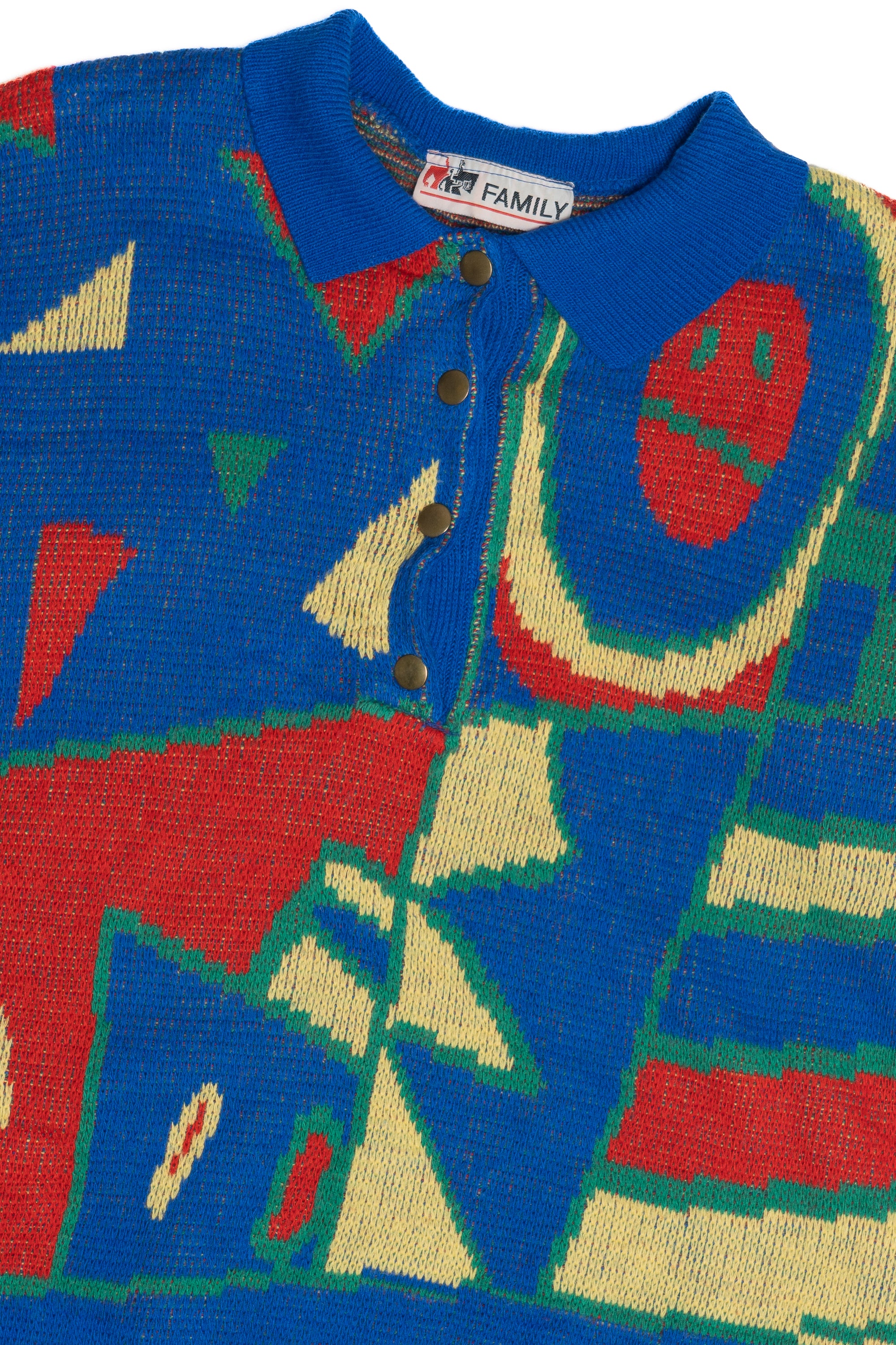 Vintage Grumpy Guy Geometric Knit Sweater (1980s)