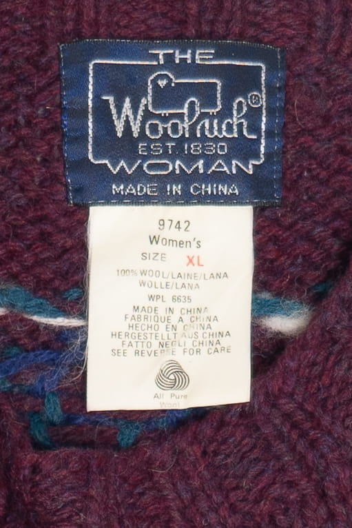 Vintage Woolrich Puppies On A Winter Boot Wool Sweater (1990s)