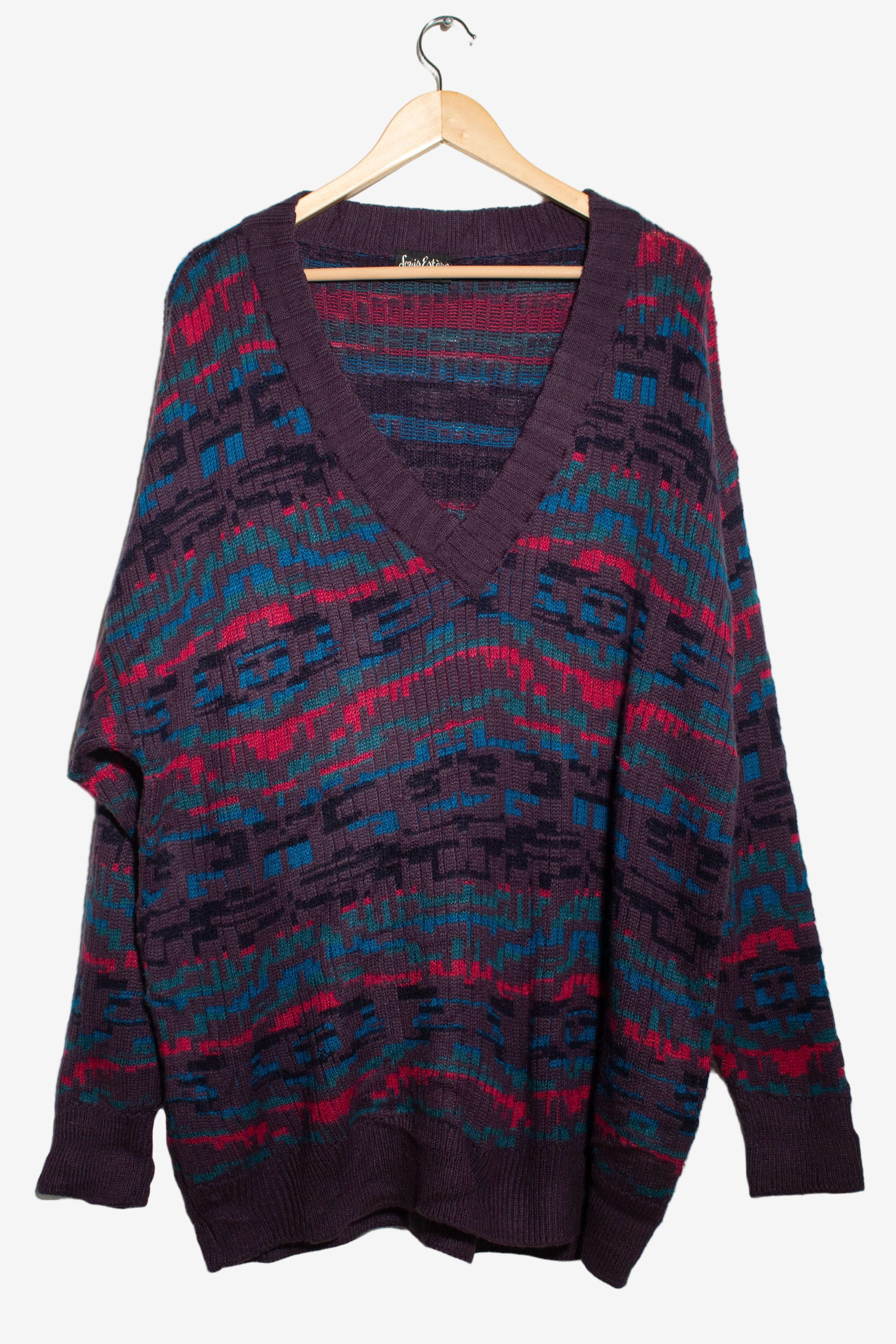 Vintage Louis Estere V-Neck Sweater (1990s)