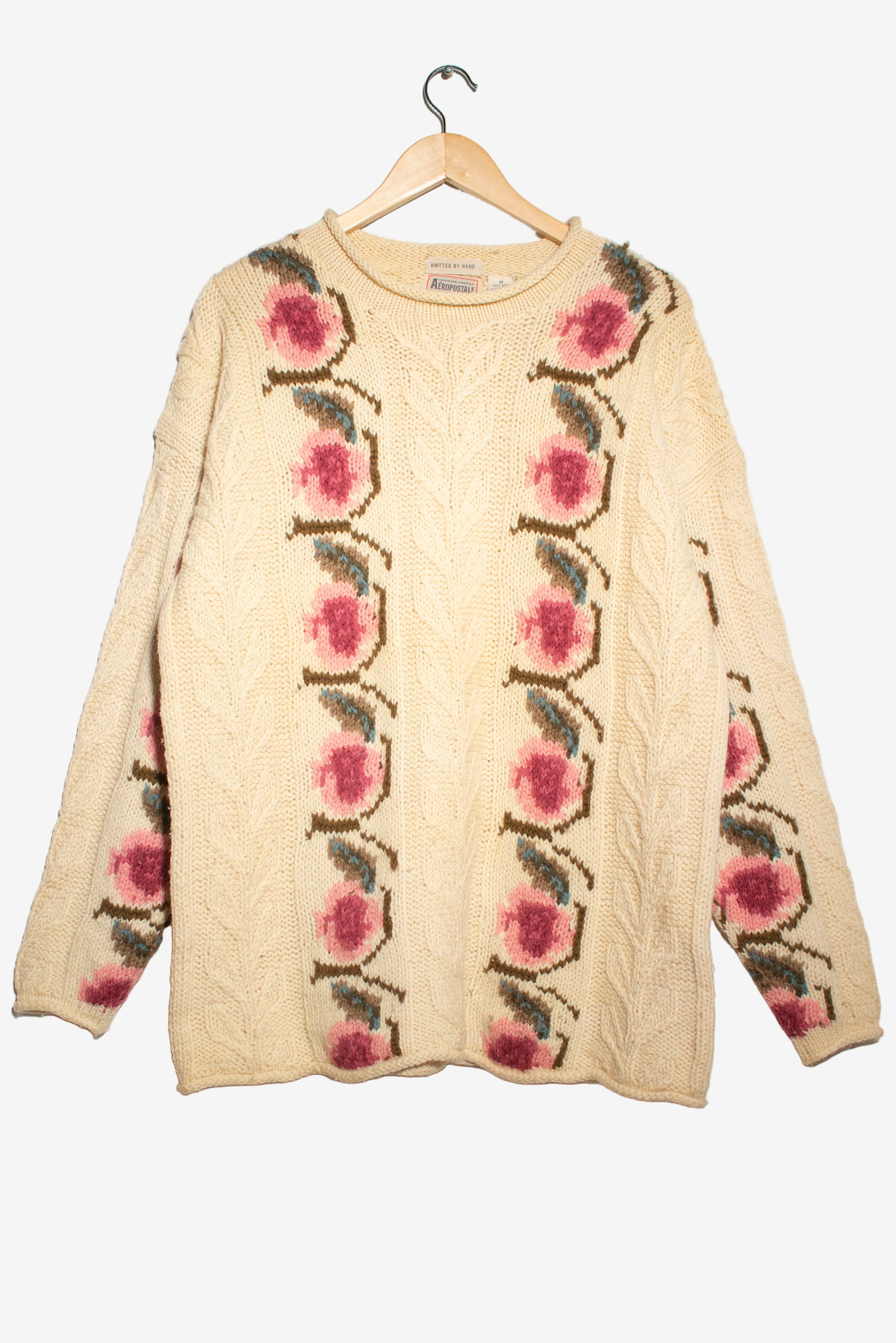 Vintage Aeropostale Rose Sweater (1990s)