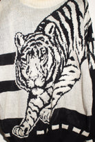 Vintage Black & White Tiger Sweater (1990s)