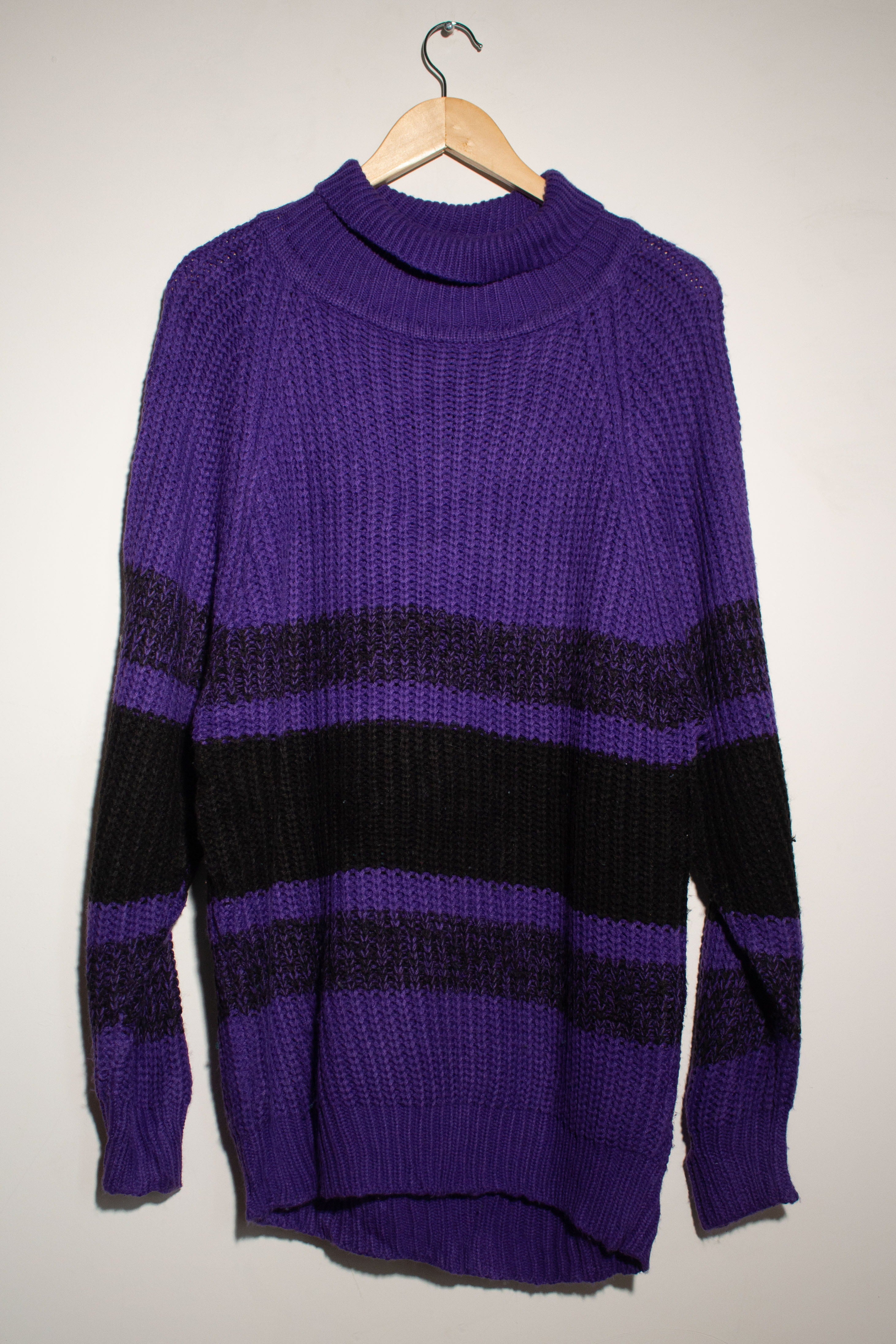 Vintage Palomares Purple Striped Sweater (1980s)