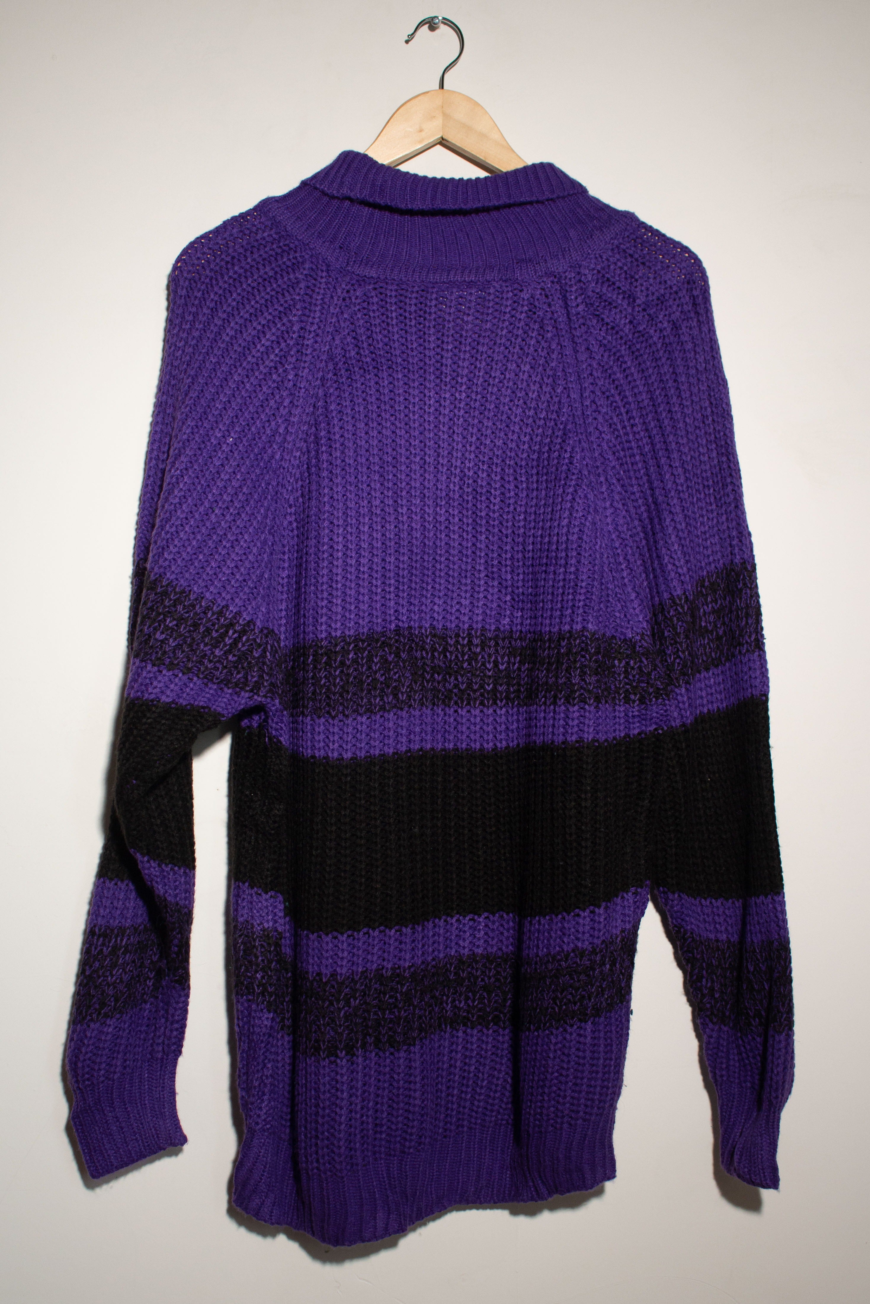 Vintage Palomares Purple Striped Sweater (1980s)