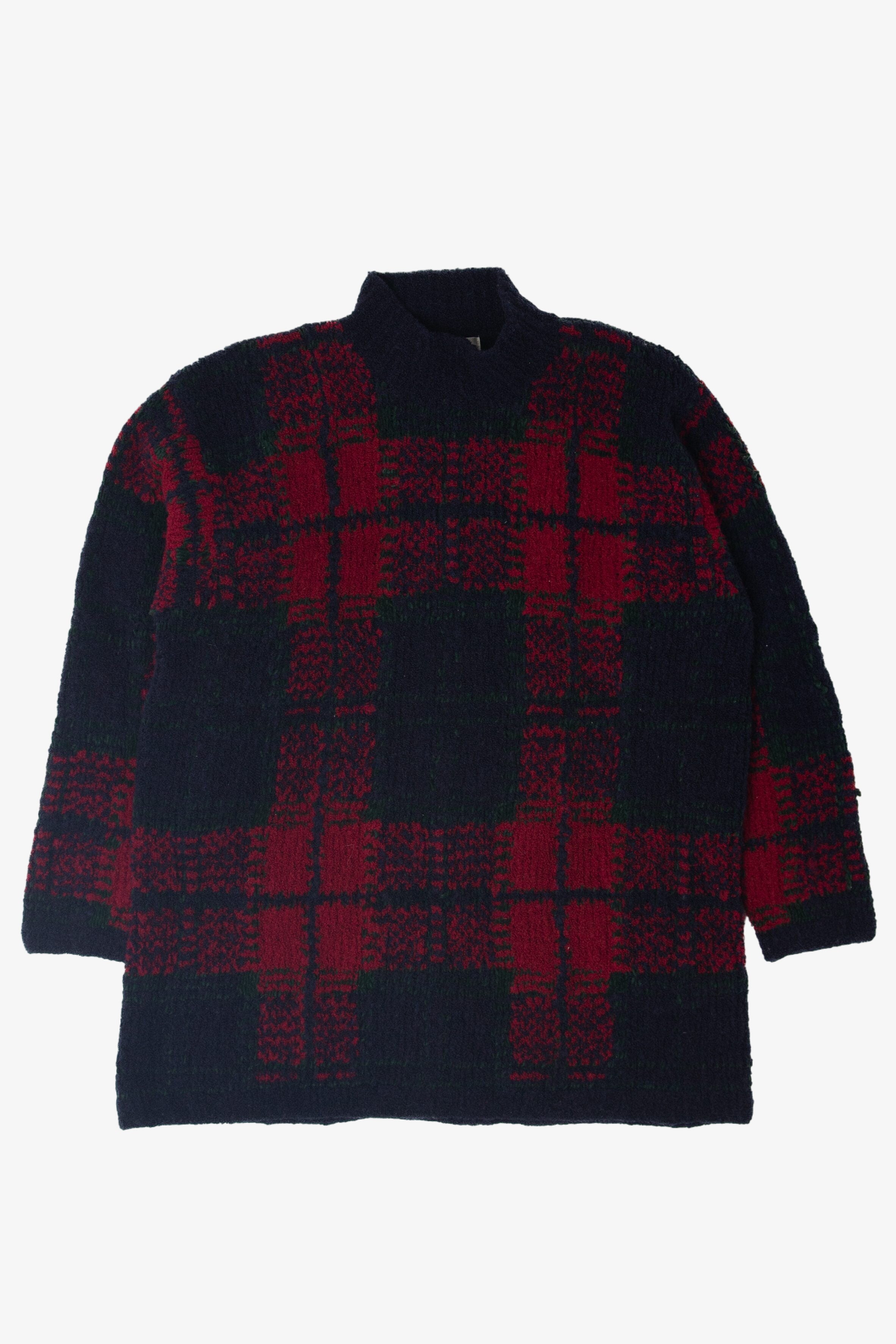 Vintage Jones New York Plaid Sweater (1990s)
