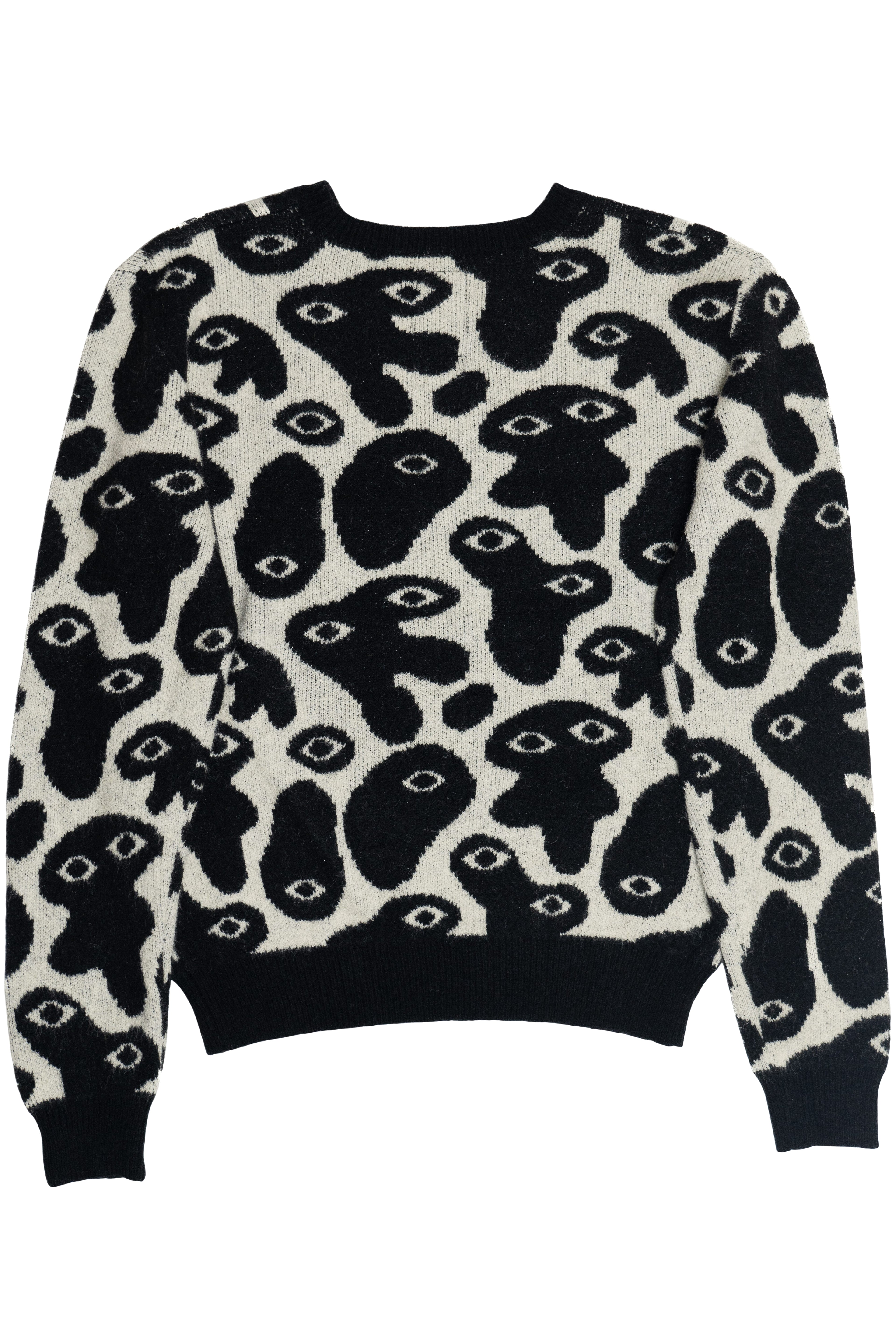 Amoeba Brushed Knit Sweater
