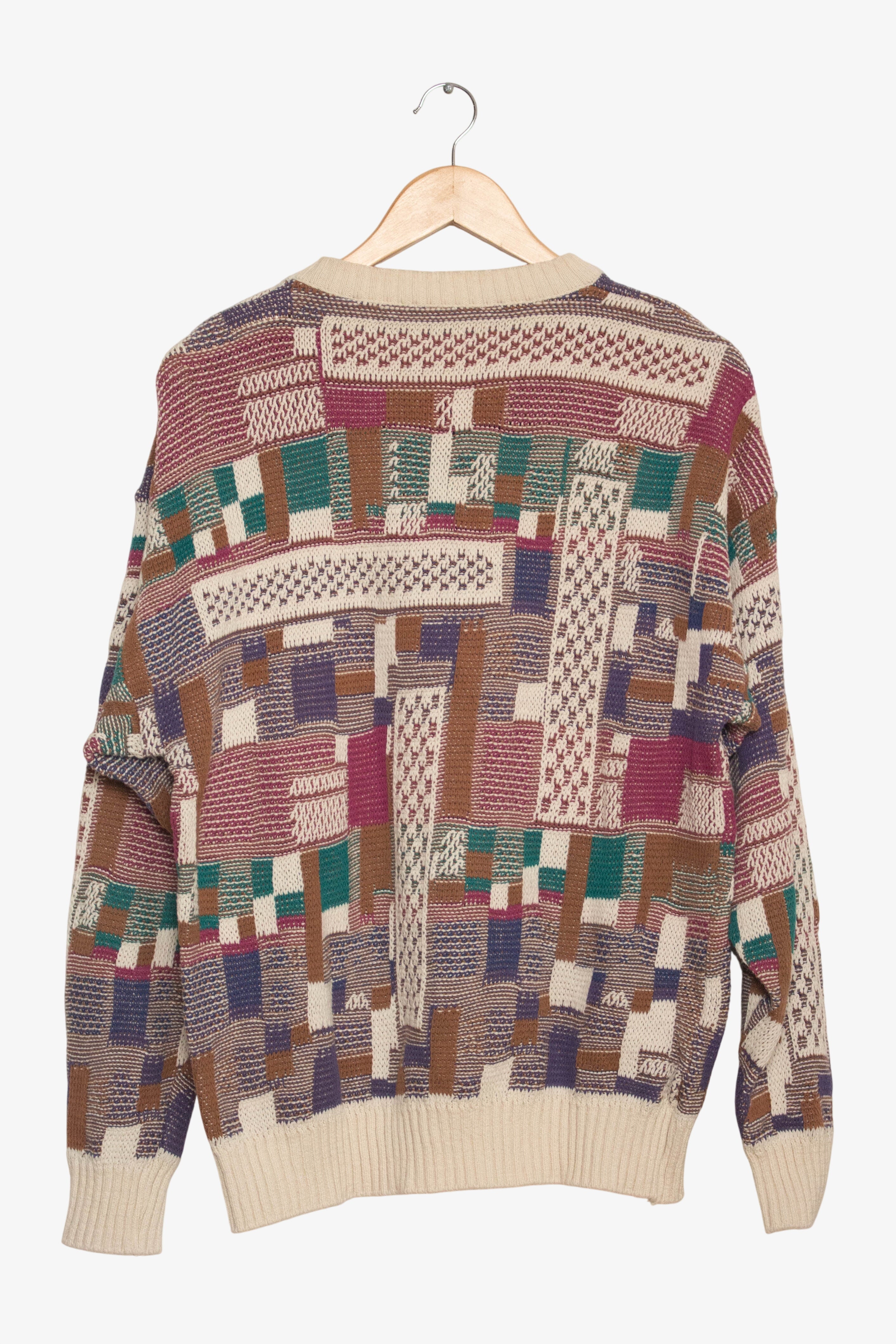 Vintage Abstract Rectangles Sweater (1980s)