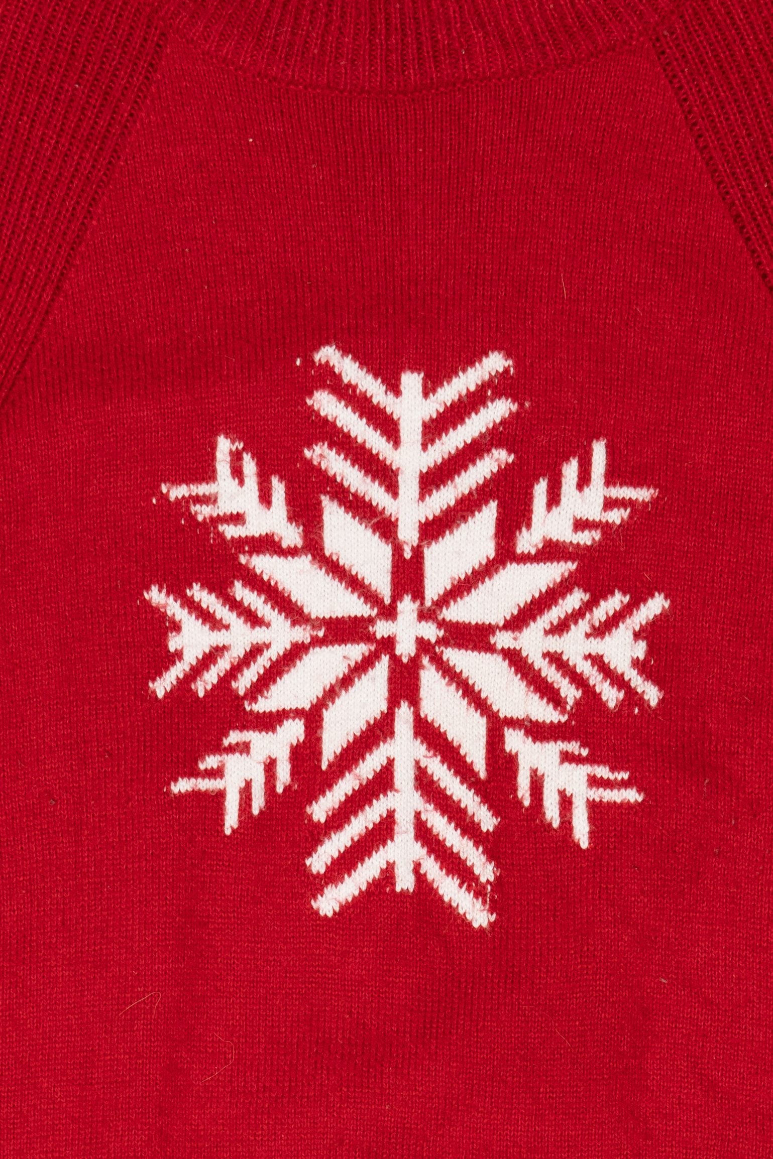 Vintage Snowflake Red Talbots Sweater (1990s)