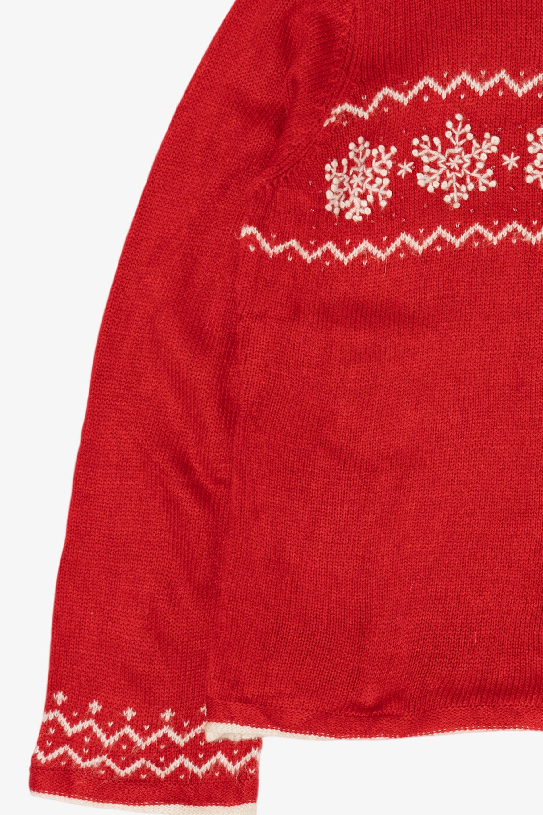 Vintage Red White Stag Sweater (1990s)