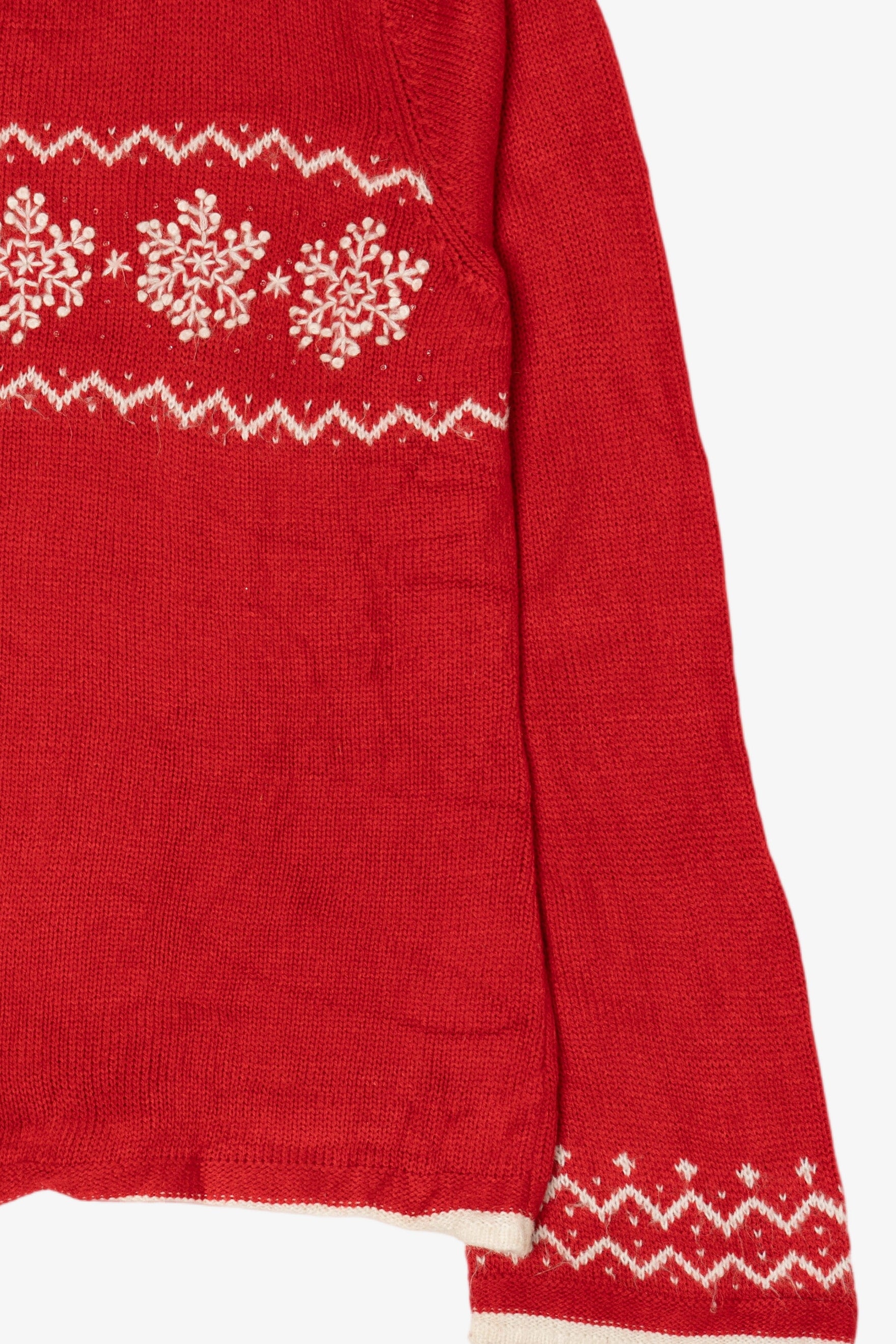 Vintage Red White Stag Sweater (1990s)