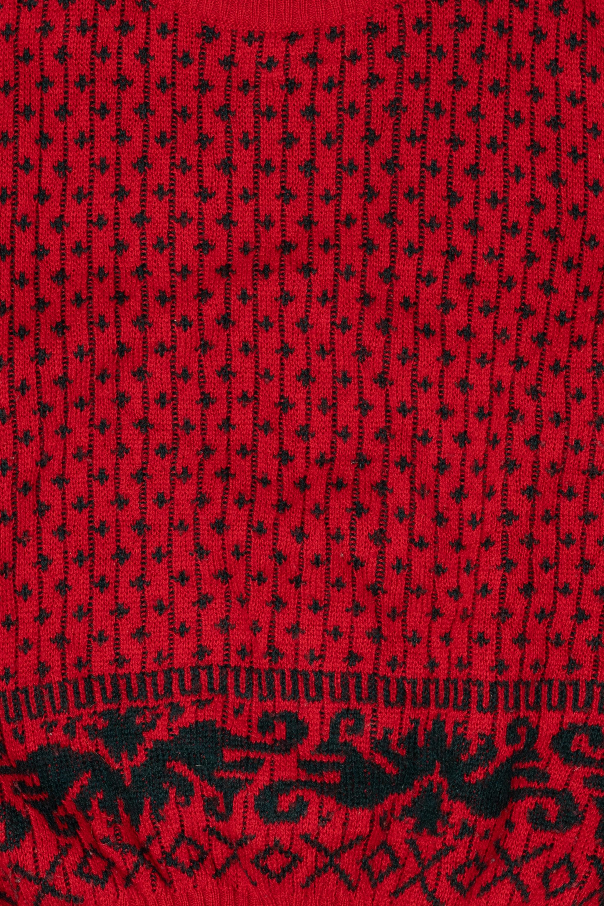 Vintage Red Sweater (1990s)