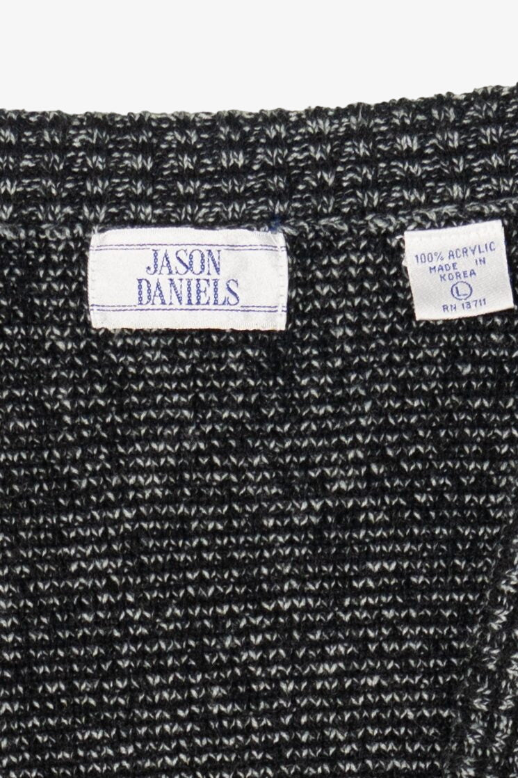 Vintage Dark Gray Jason Daniels Cardigan Sweater (1980s)