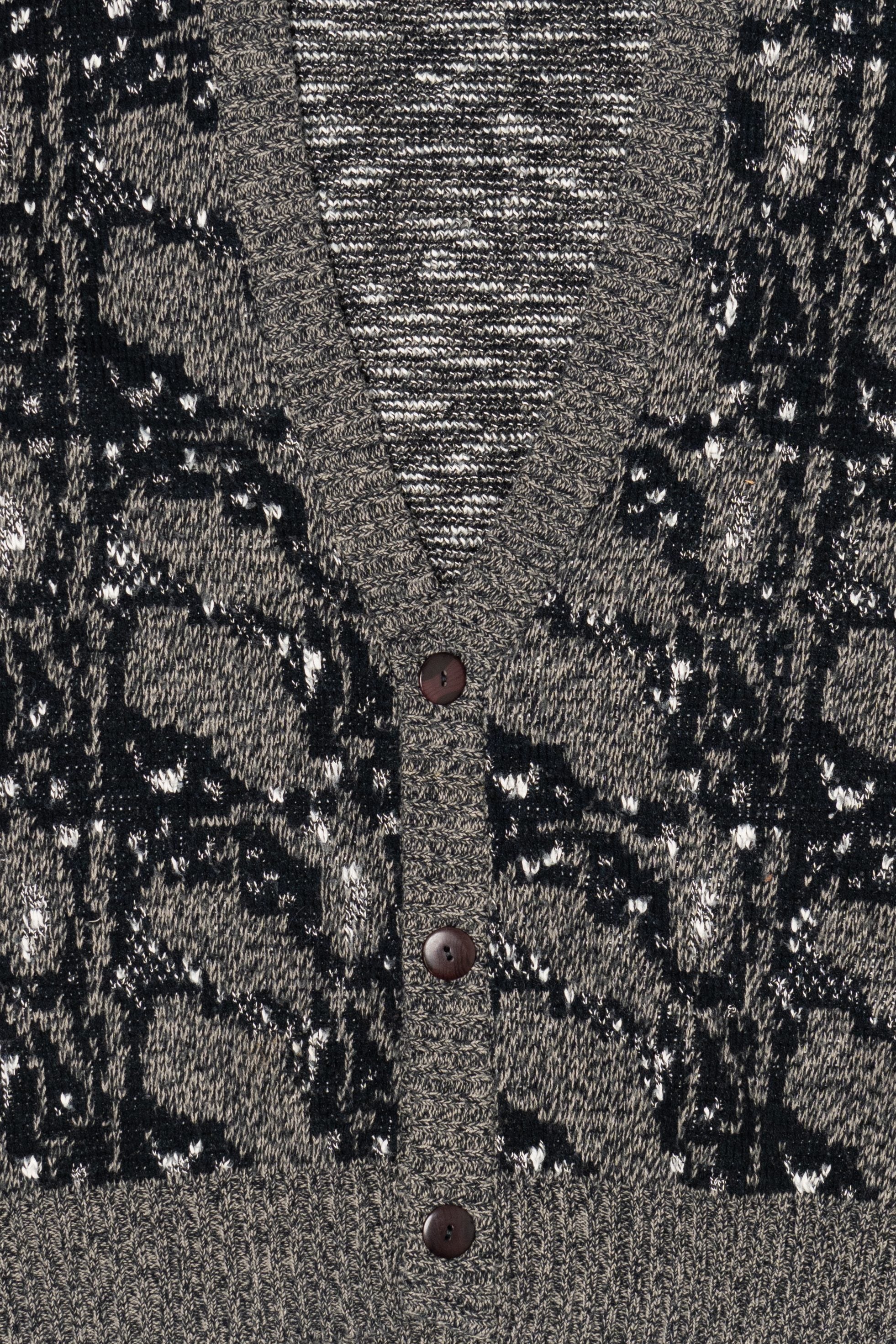 Vintage Gray Peter England Cardigan Sweater (1980s)