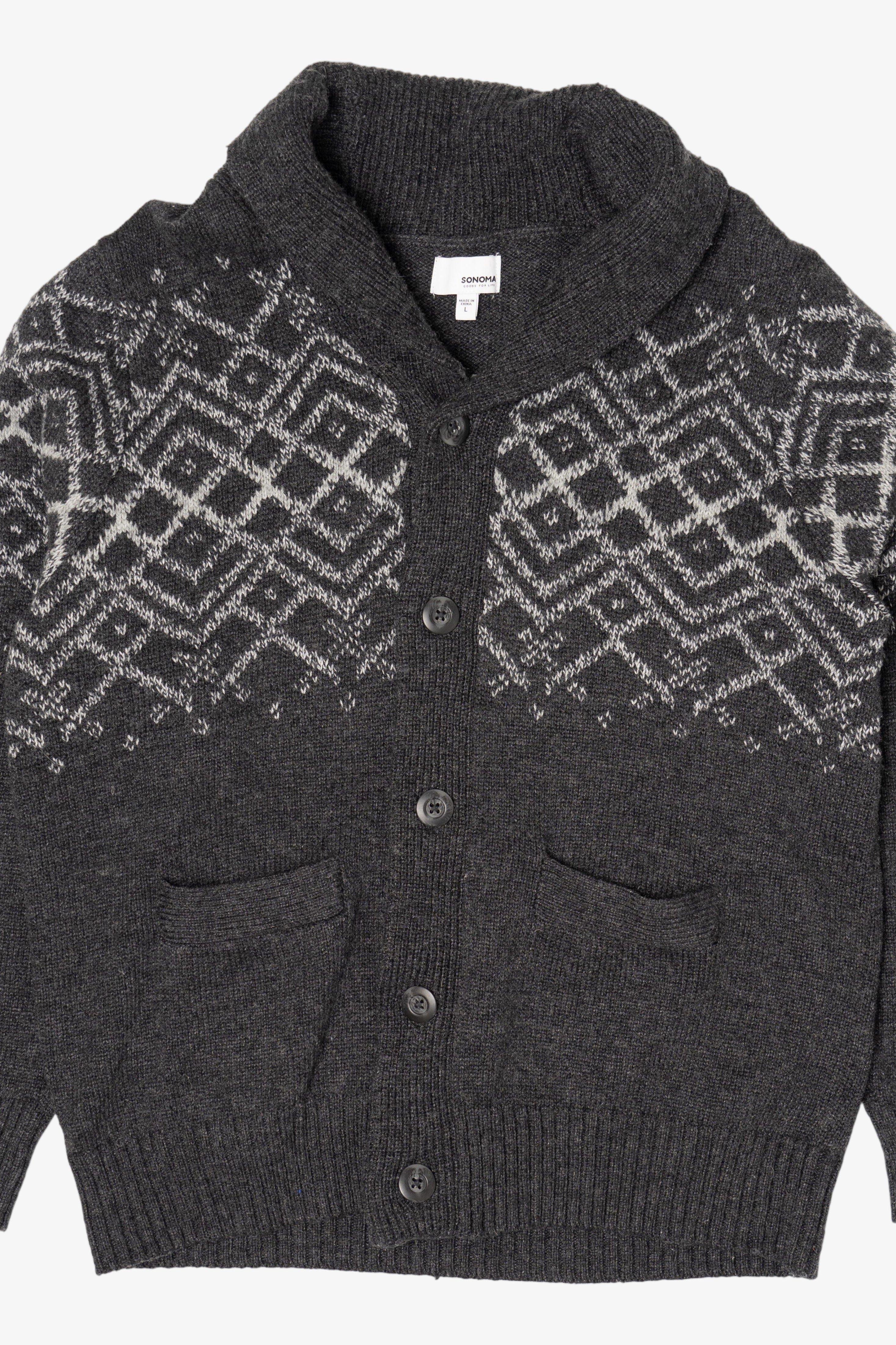 Dark Gray Sonoma Cardigan Sweater (2010s)