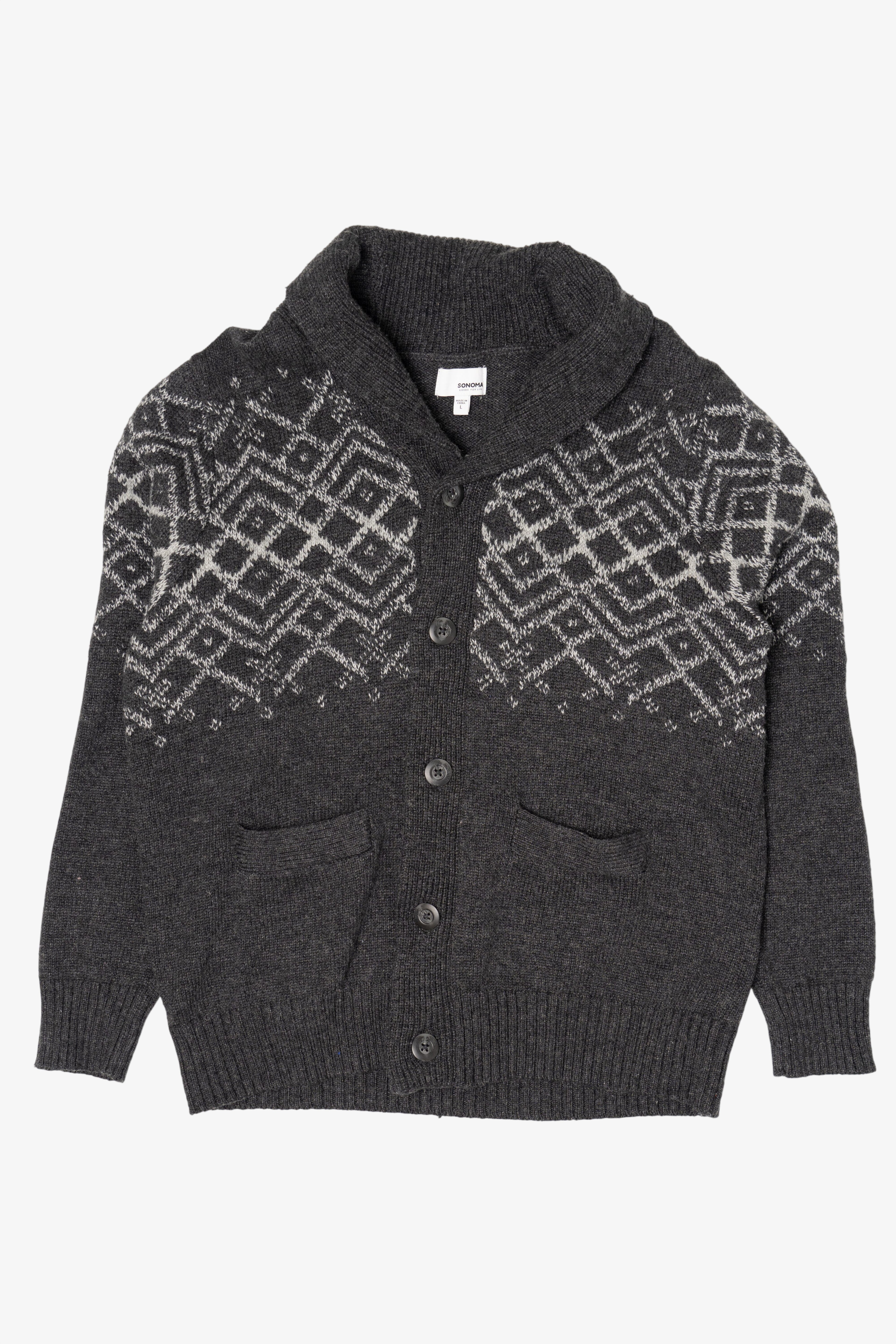 Dark Gray Sonoma Cardigan Sweater (2010s)