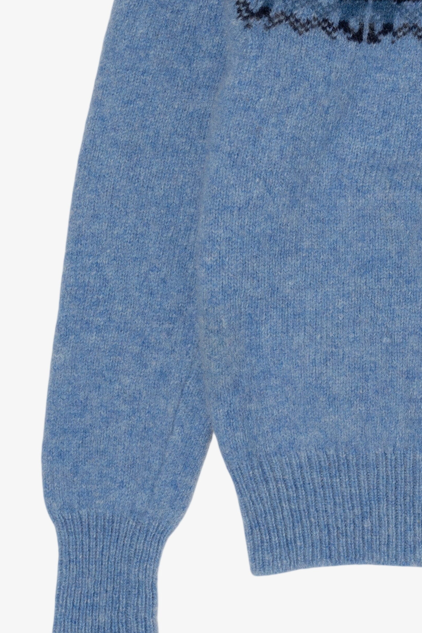 Vintage Blue Bamburgers Fair Isle Sweater (1990s)