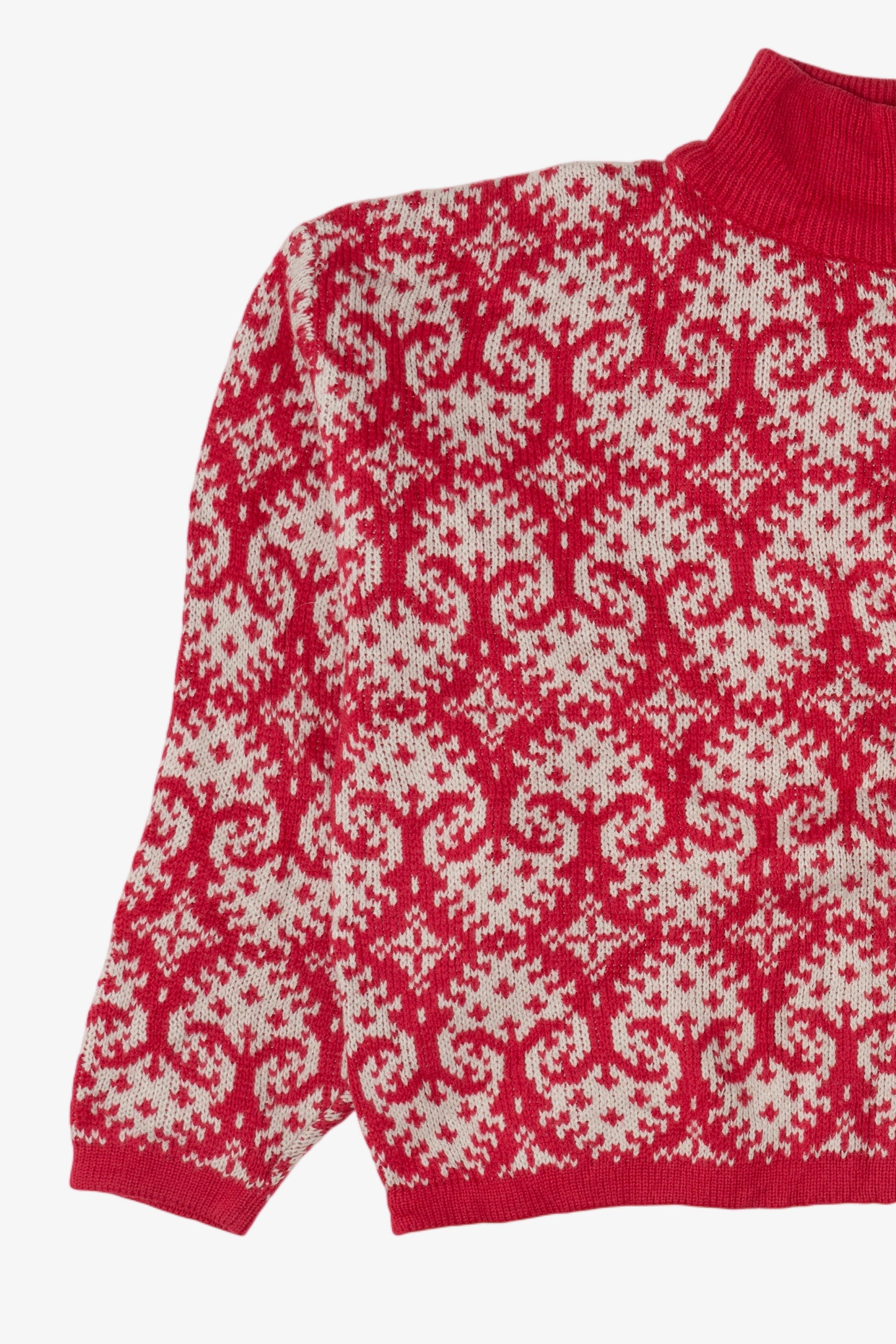 Vintage Red Joan Harper Turtle Neck Sweater (1980s)