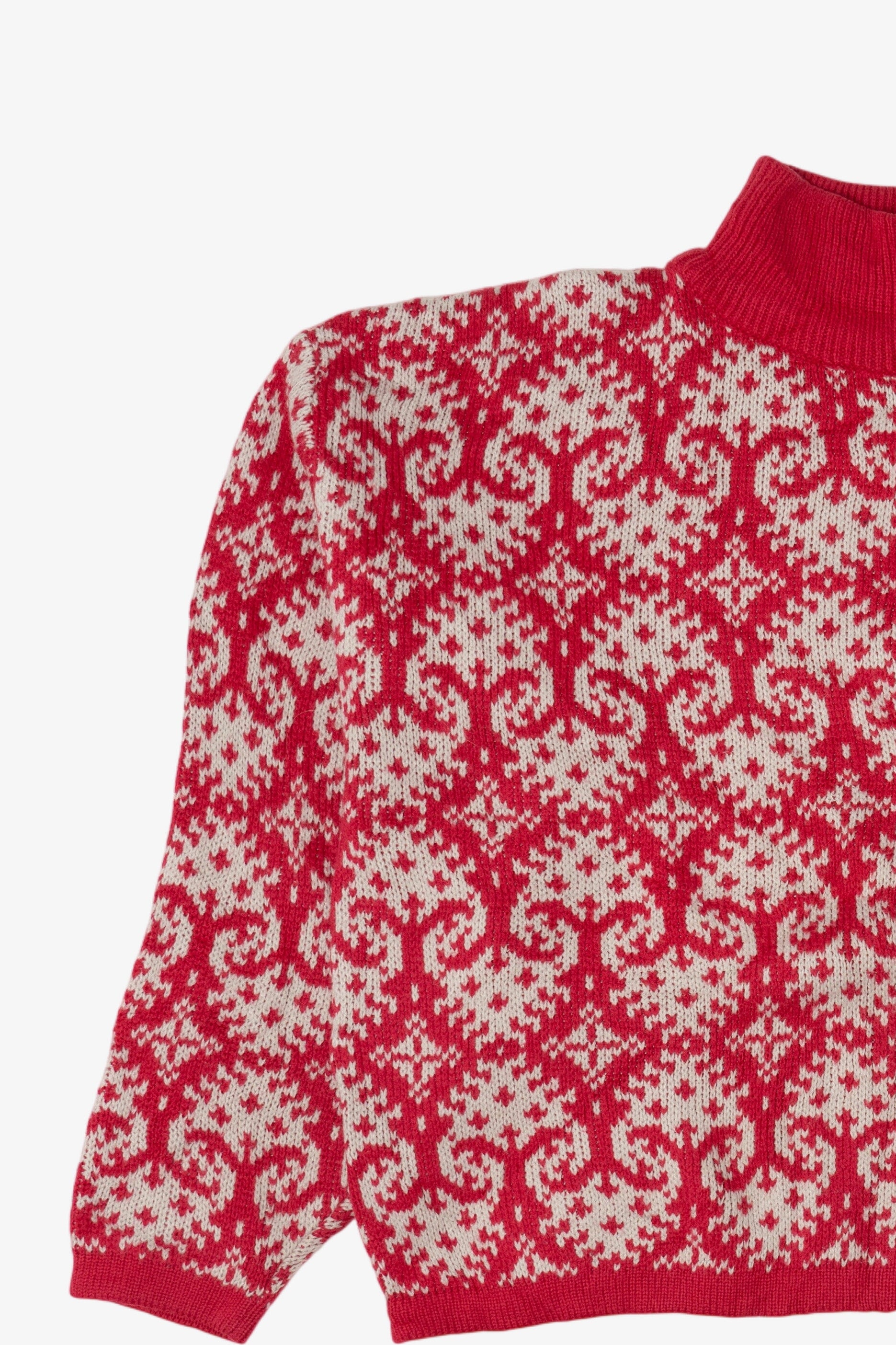 Vintage Red Joan Harper Turtle Neck Sweater (1980s)