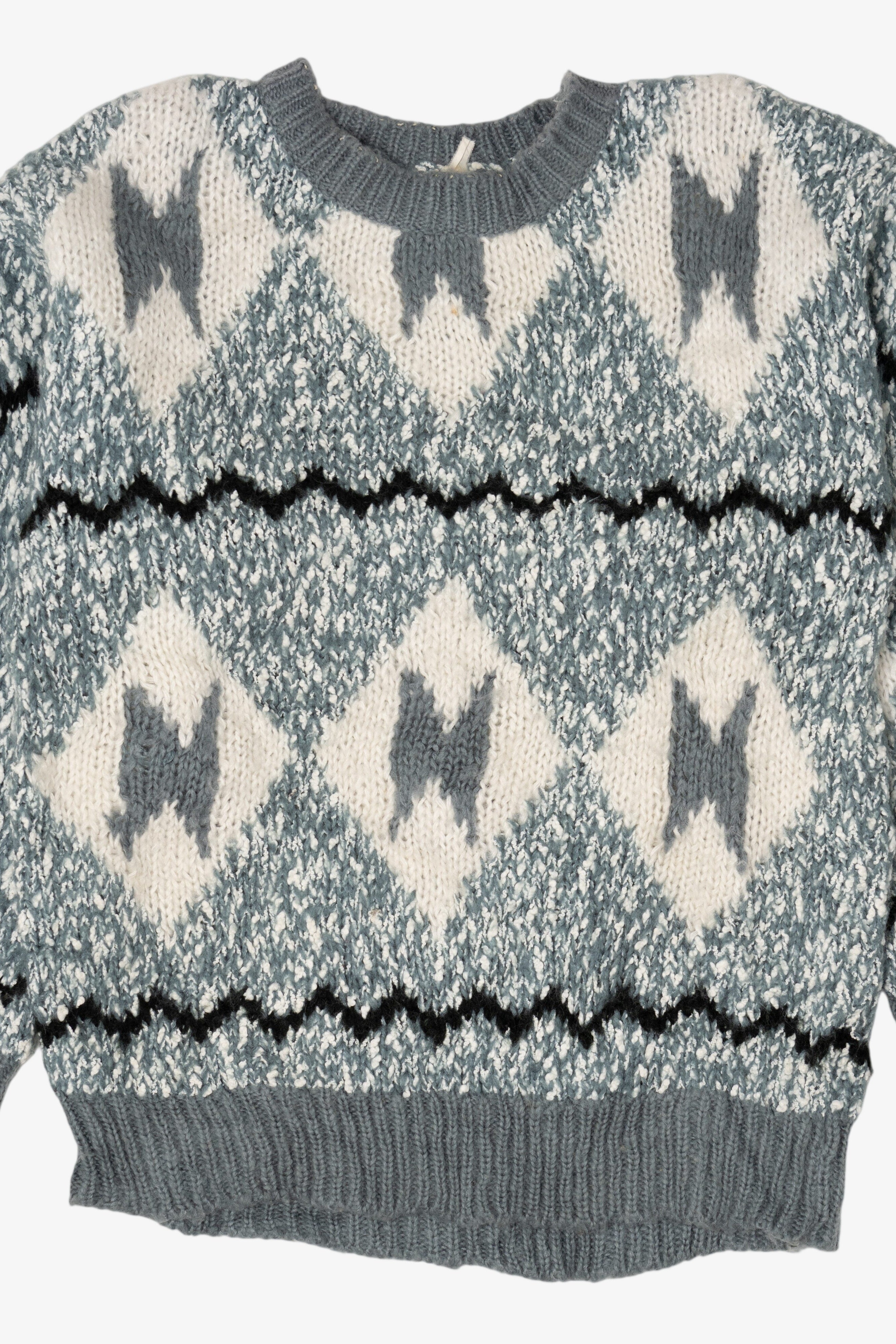 Vintage Light Blue-Gray Sweater (1980s)