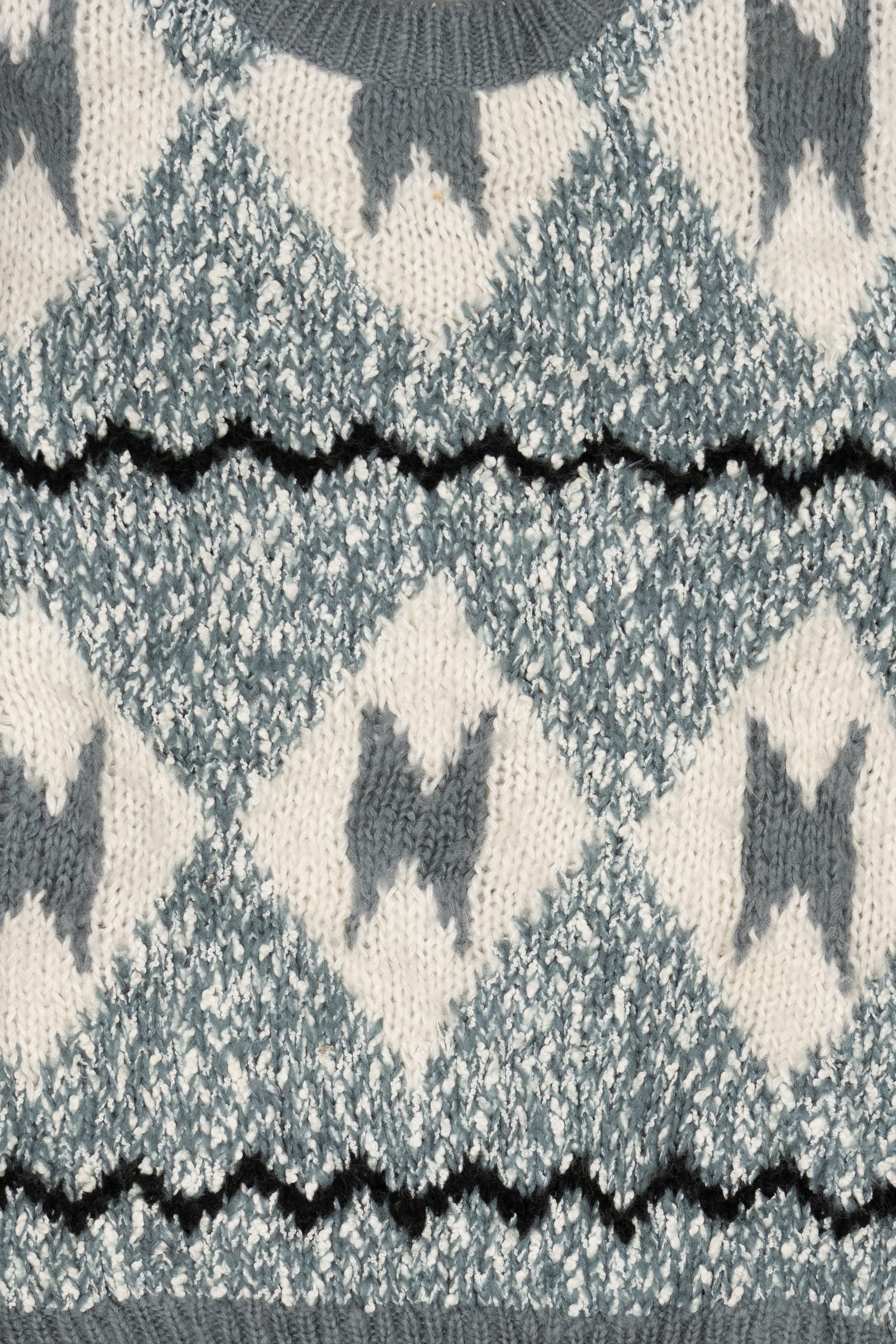 Vintage Light Blue-Gray Sweater (1980s)