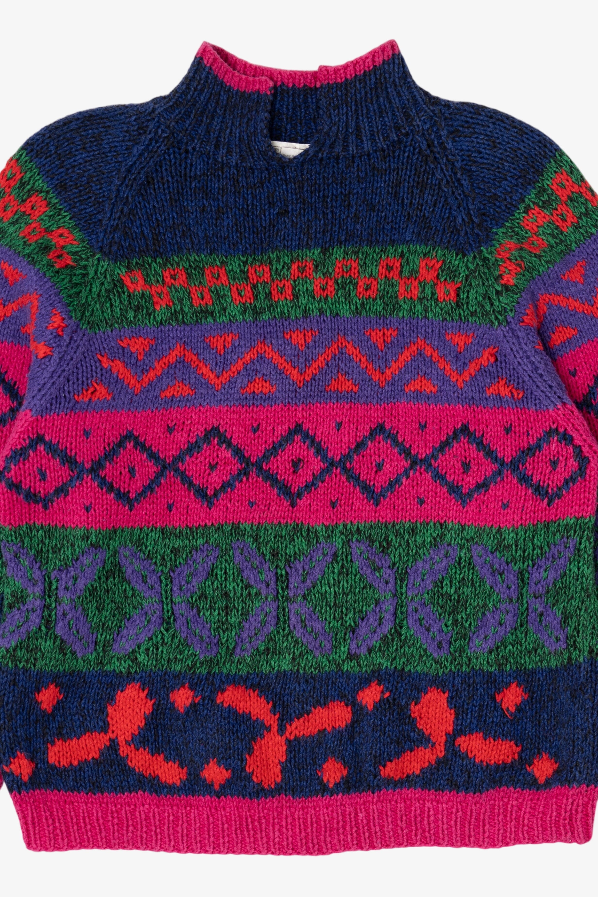 Vintage Hand Knit Michelle Stuart Sweater (1980s)