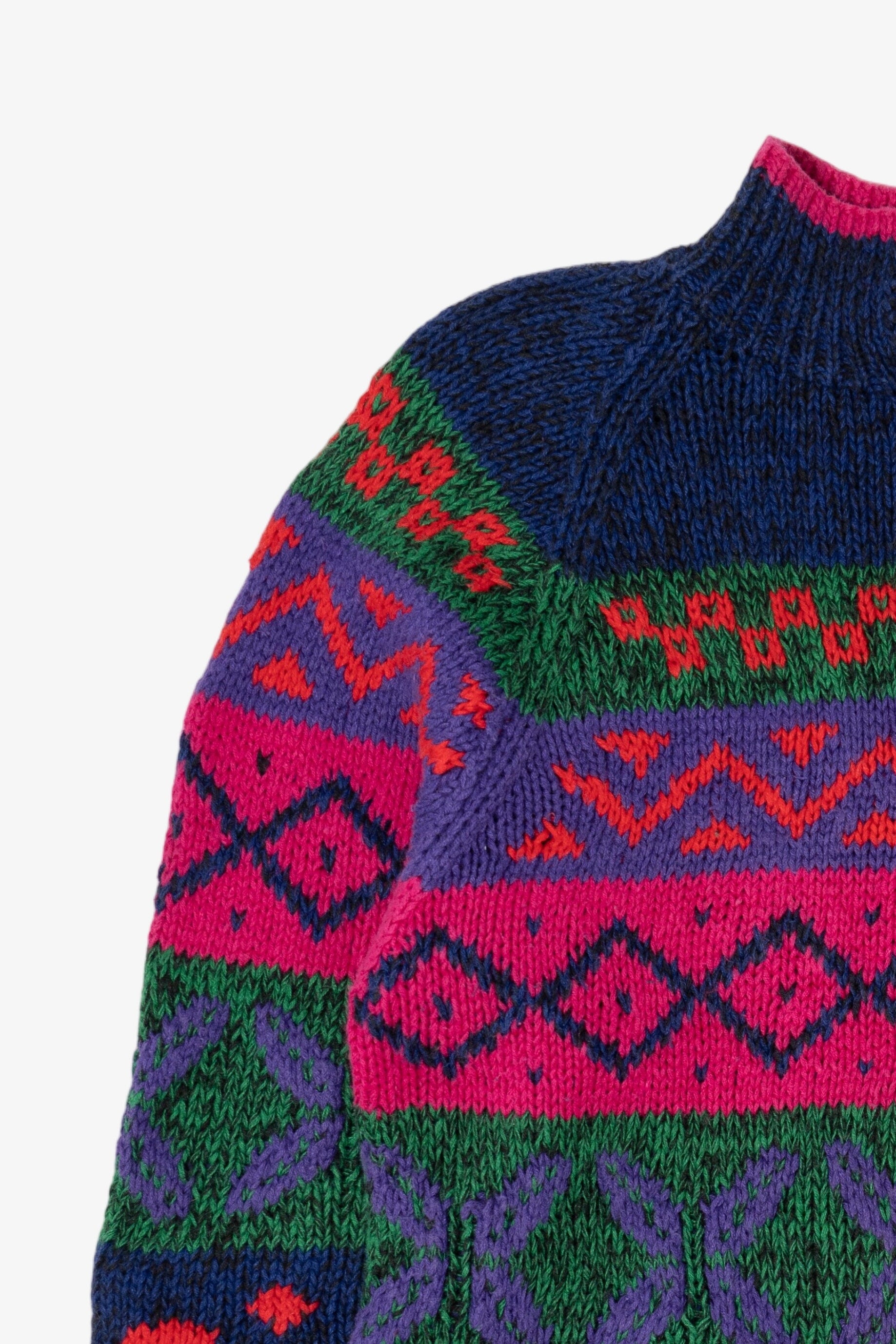 Vintage Hand Knit Michelle Stuart Sweater (1980s)