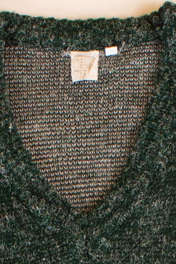 Vintage Italian Wool Blend V-Neck Sweater (1990s)