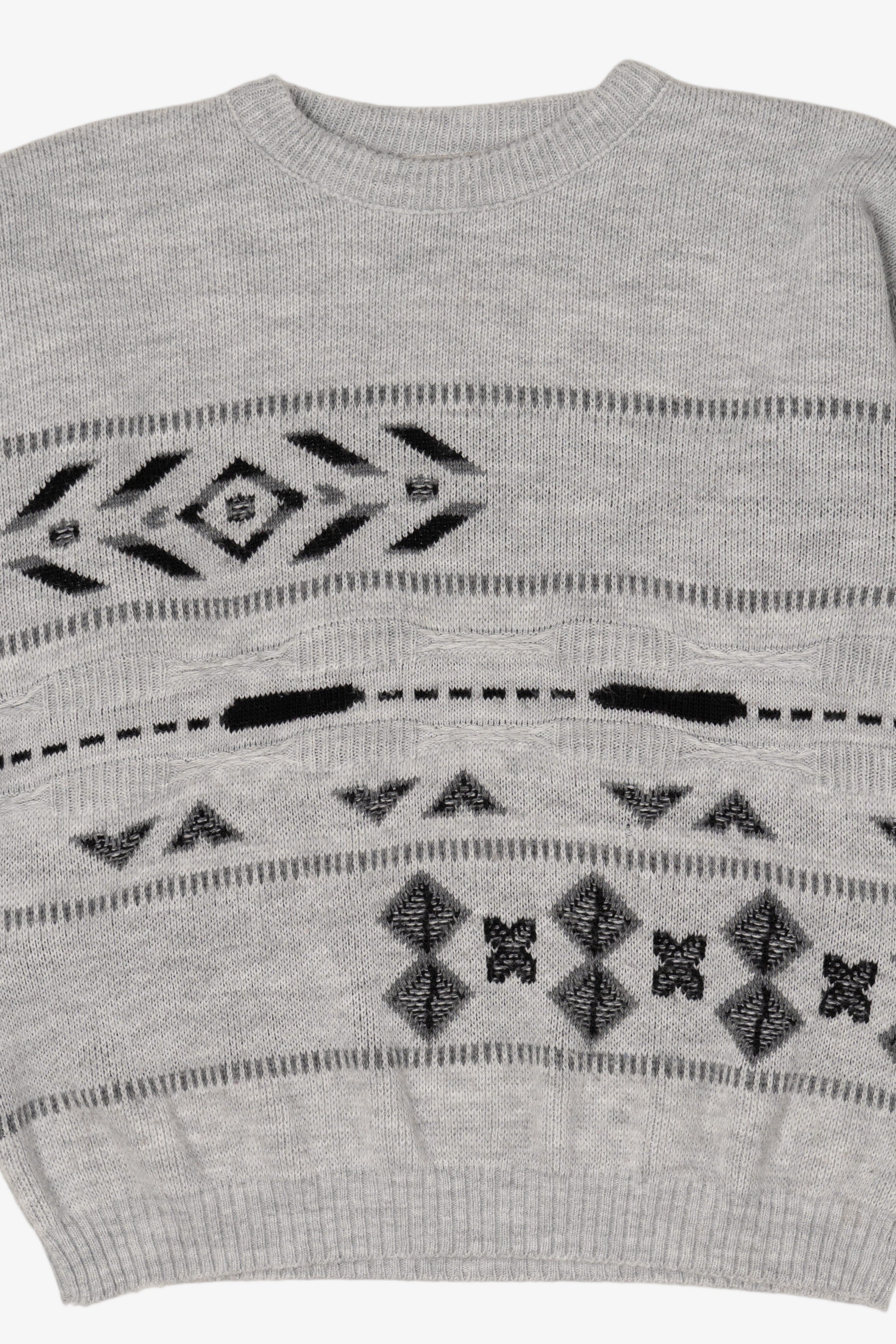Vintage Gray 80s Sweater (1980s)
