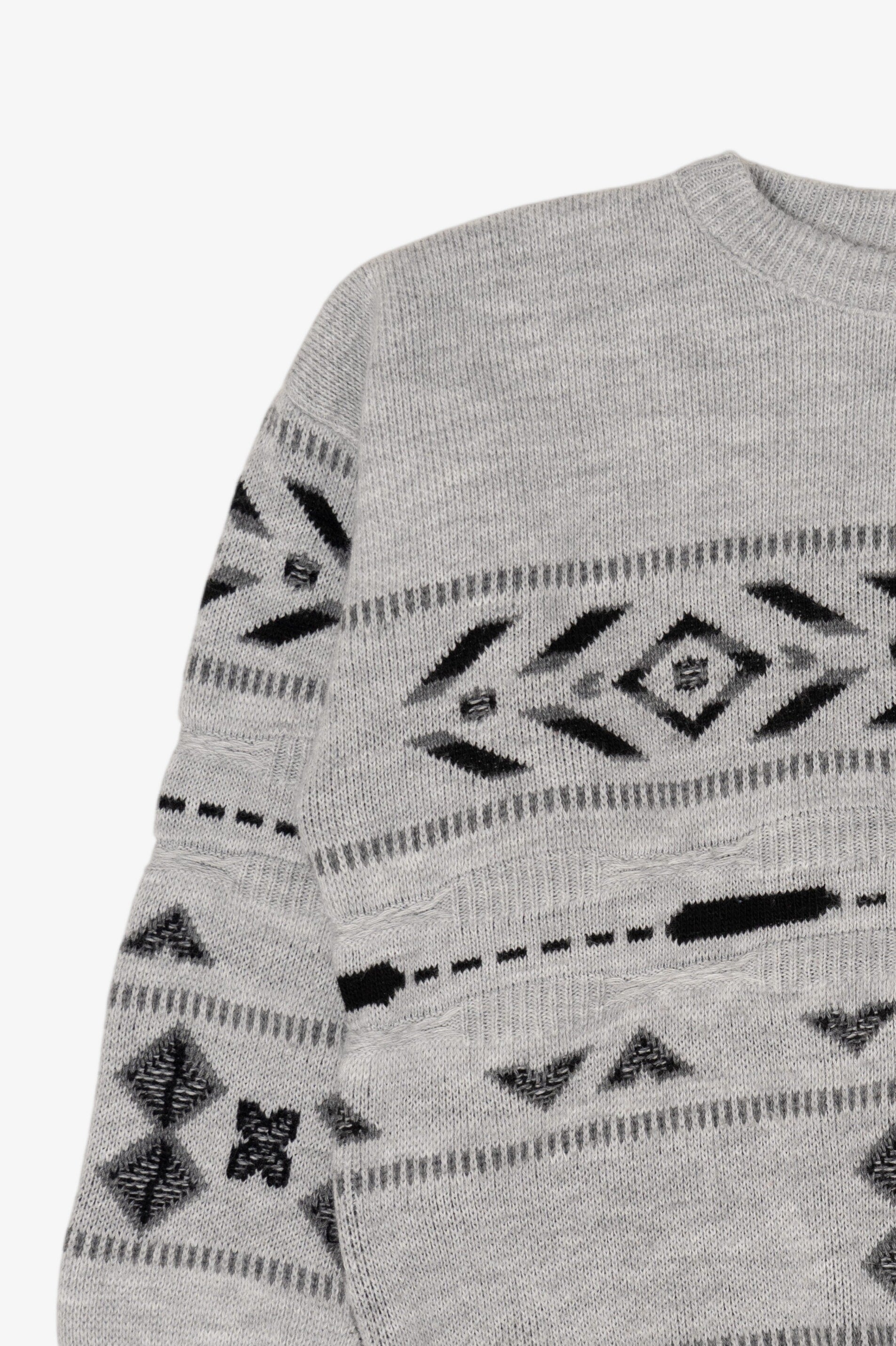 Vintage Gray 80s Sweater (1980s)