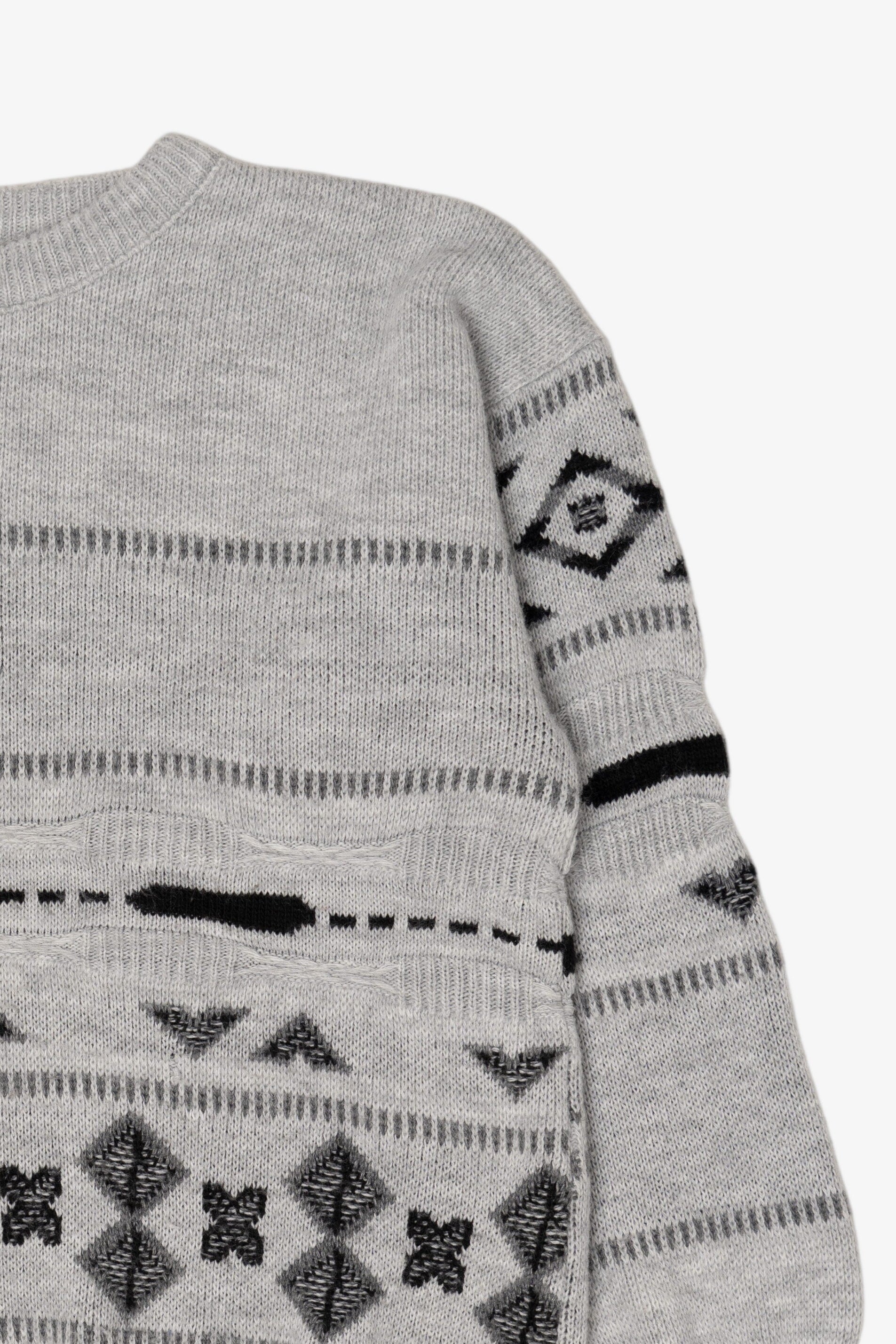 Vintage Gray 80s Sweater (1980s)