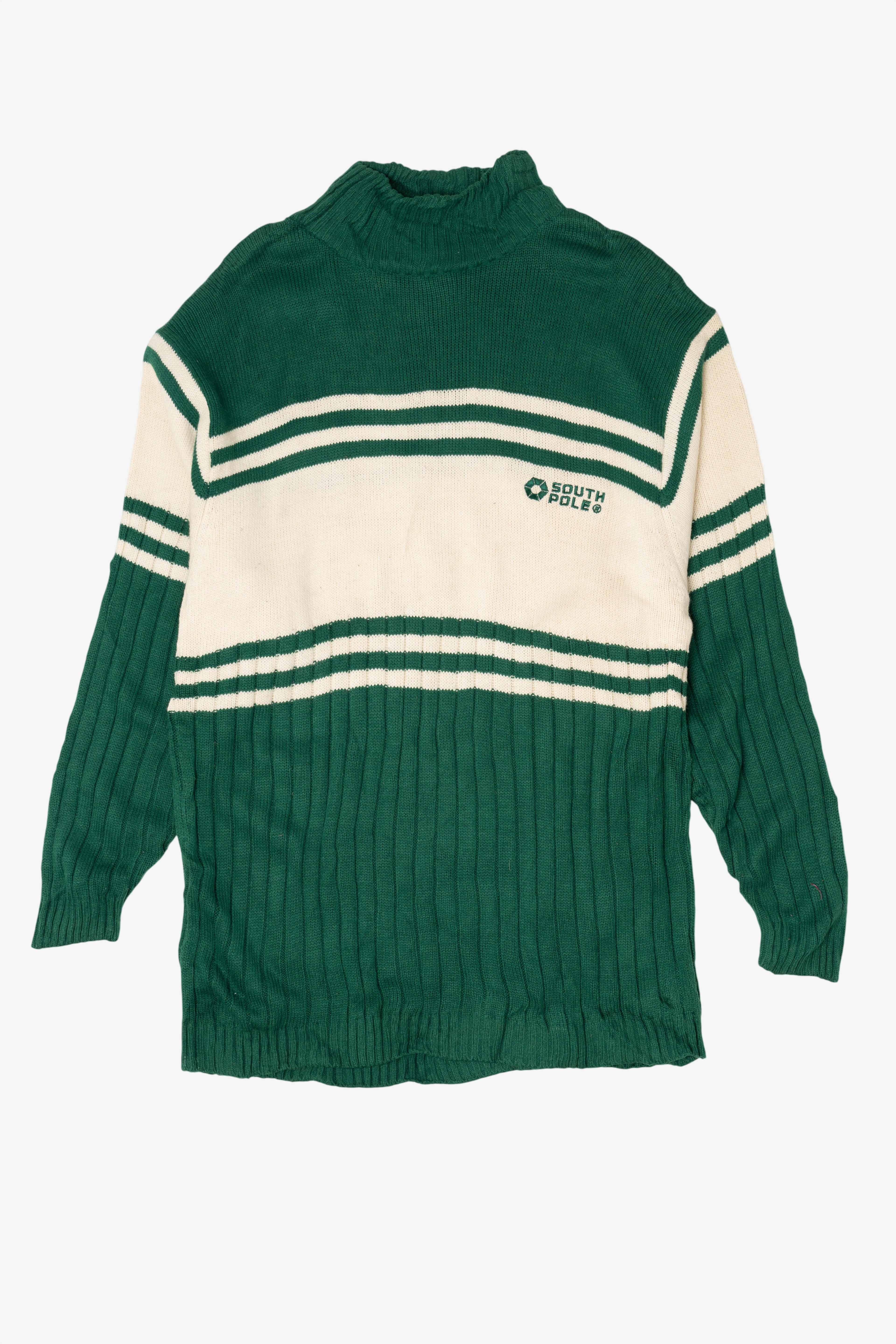Vintage Green South Pole Turtleneck Sweater (1980s)