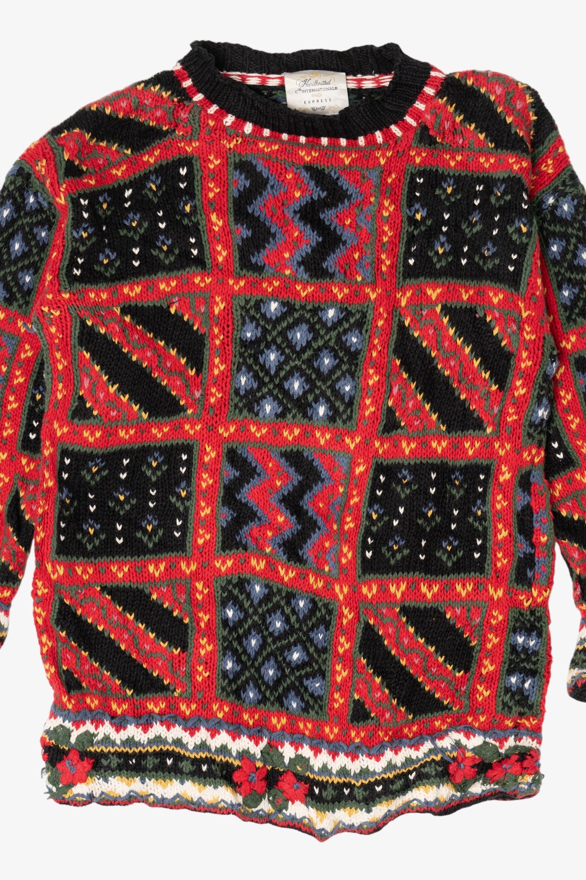 Vintage Hand Knit Compagnie Internationale Express Sweater (1990s)
