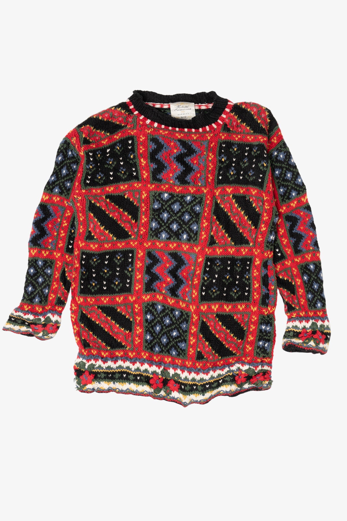 Vintage Hand Knit Compagnie Internationale Express Sweater (1990s)