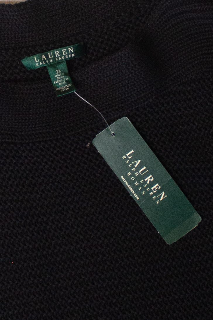 Vintage Deadstock Boat Neck Ralph Lauren Sweater (2000s)