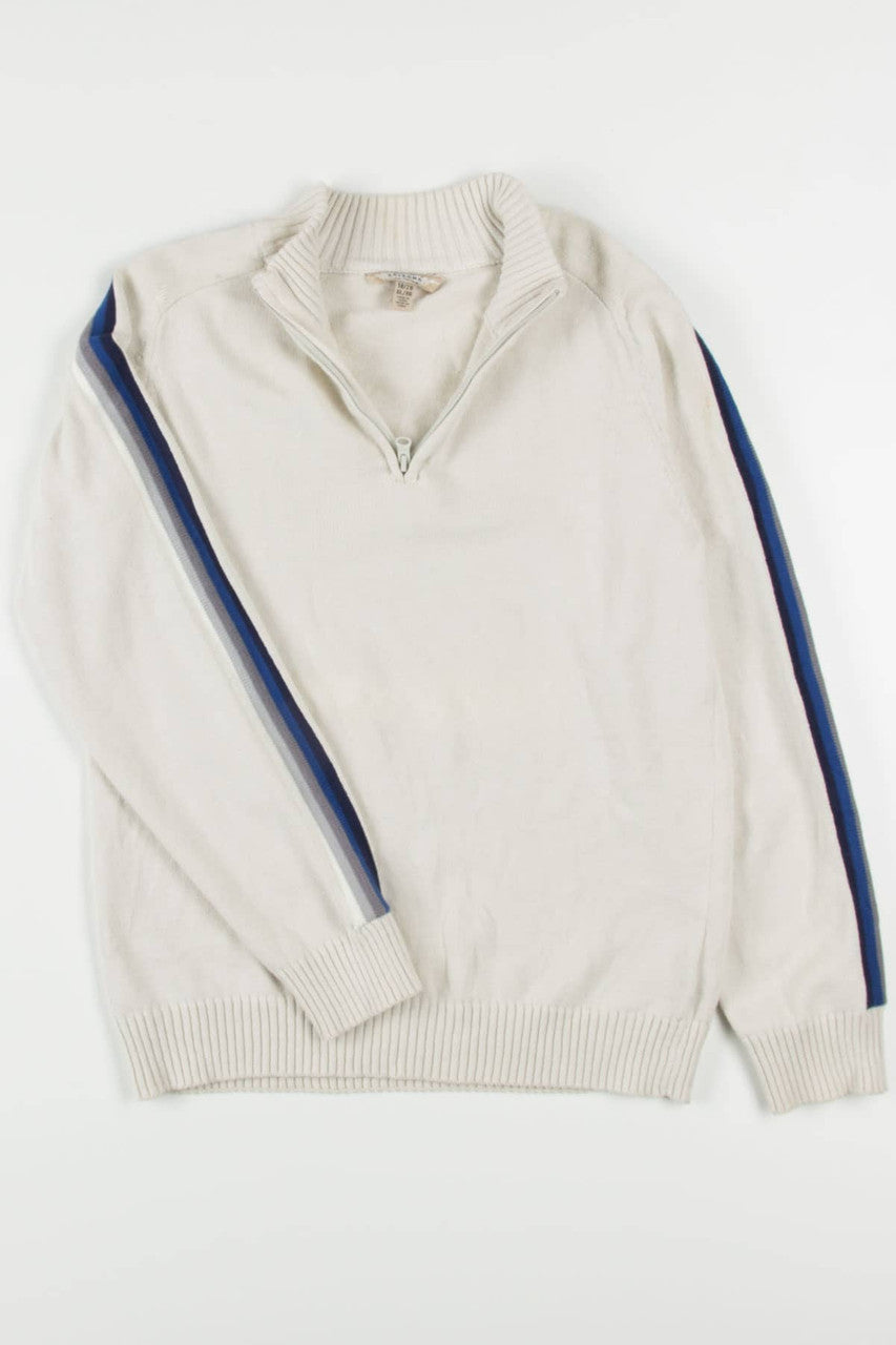 Stripe Sleeve Arizona Jean Co. Sweater 91