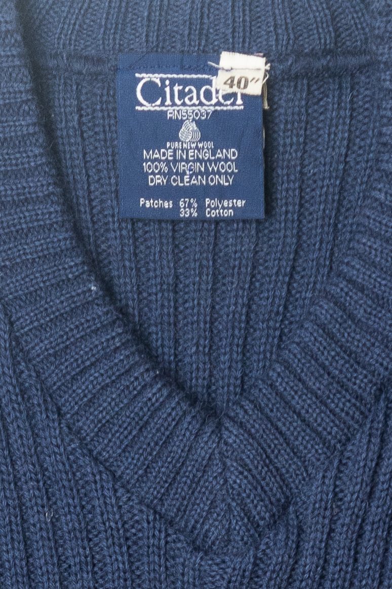 Navy Blue Citadel Vintage Sweater (1990s)