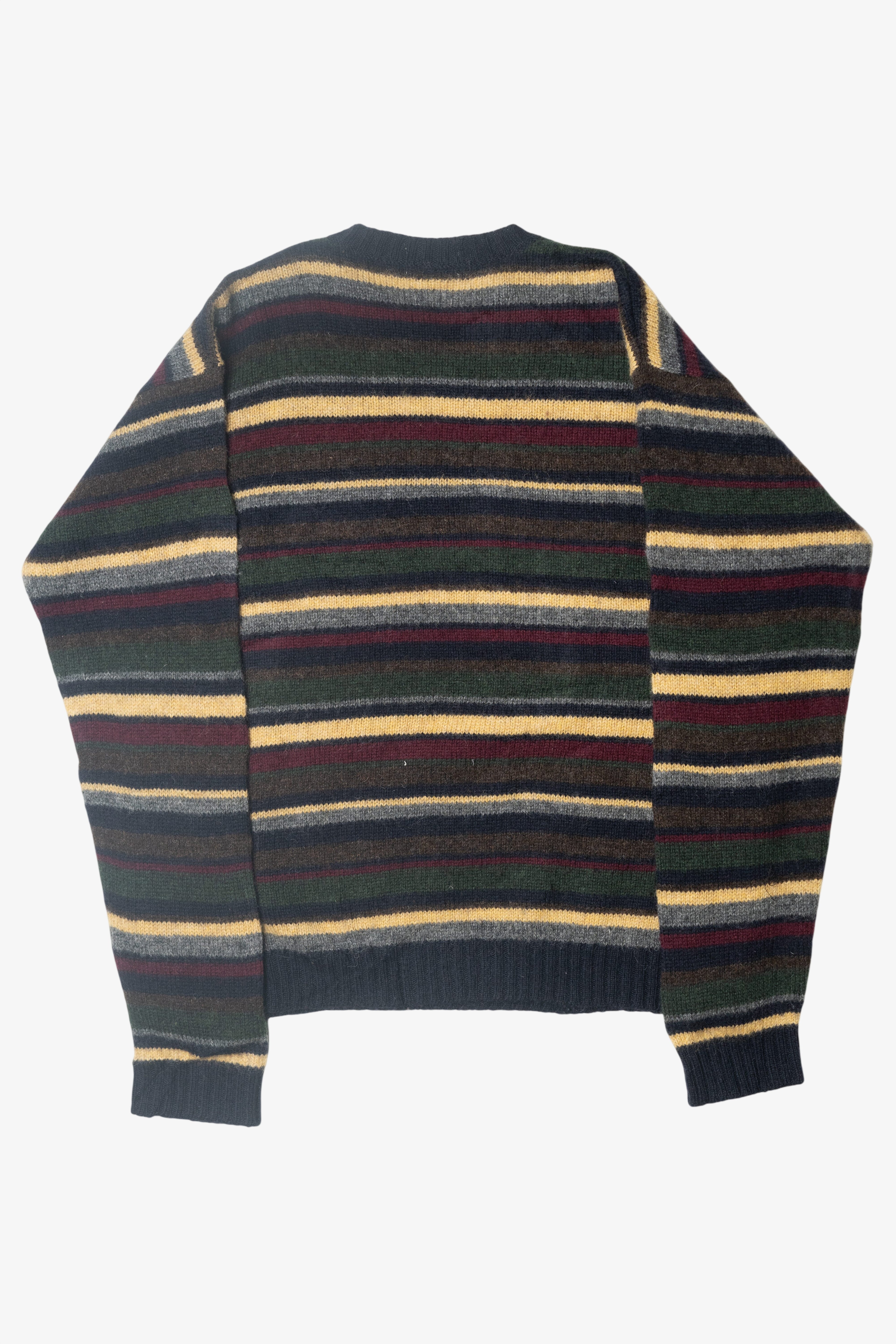 Vintage J. Crew Multicolor Stripe Sweater (1990s)