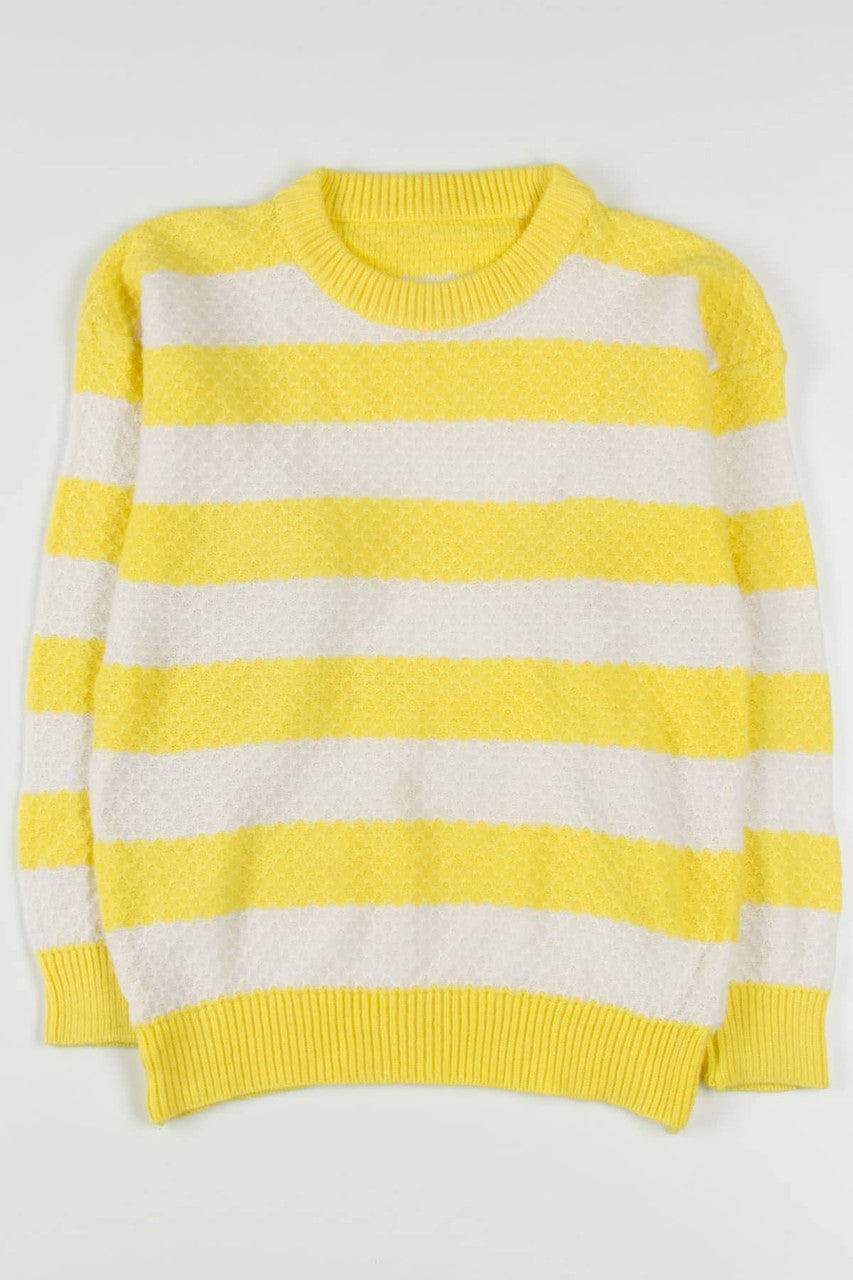 Vintage Yellow Striped Sweater 96