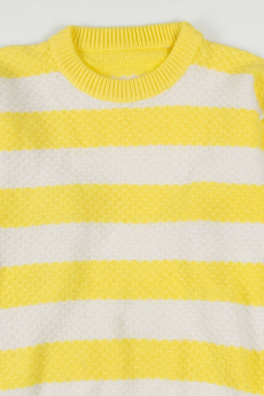 Vintage Yellow Striped Sweater 96