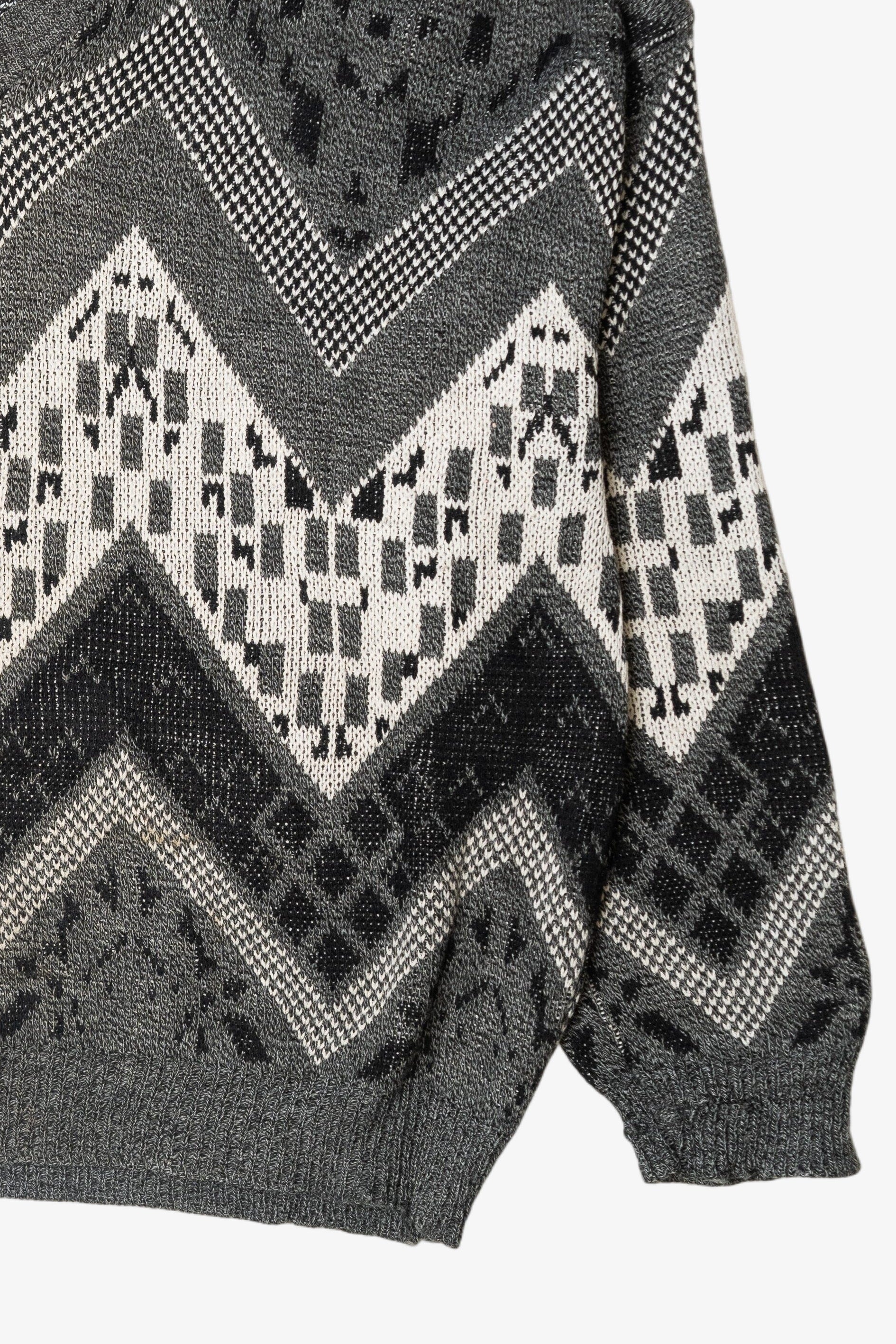 Vintage Top Fashion Gear Chevron Sweater (1980s)