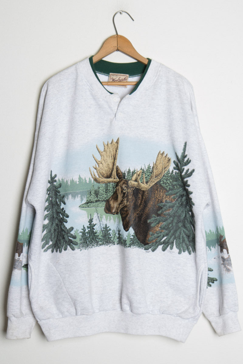 Woolrich Moose Sweatshirt w/ Pockets