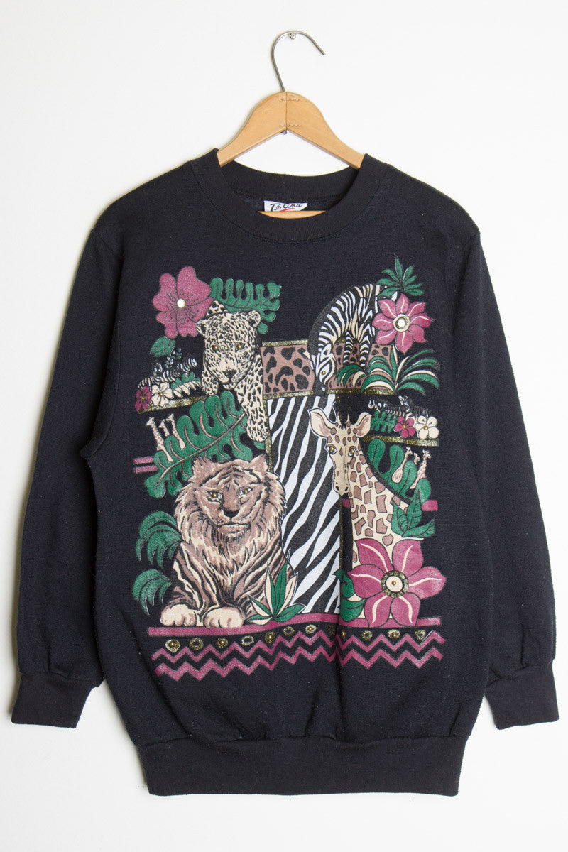 Zoo Animals Vintage Sweatshirt