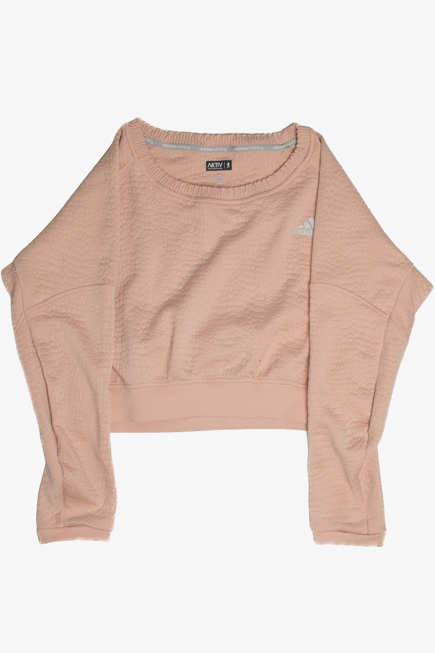Recycled Pink Adidas Running Sweatshirt