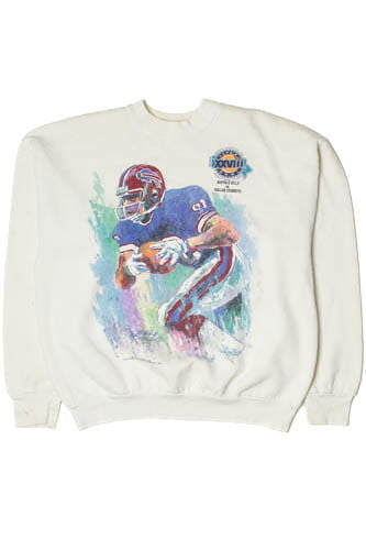 Vintage 1994 Superbowl XXVIII Bills Vs Cowboys Richard Wallich Sweatshirt