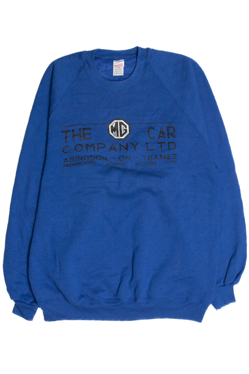 Vintage MG Car Company Sweatshirt