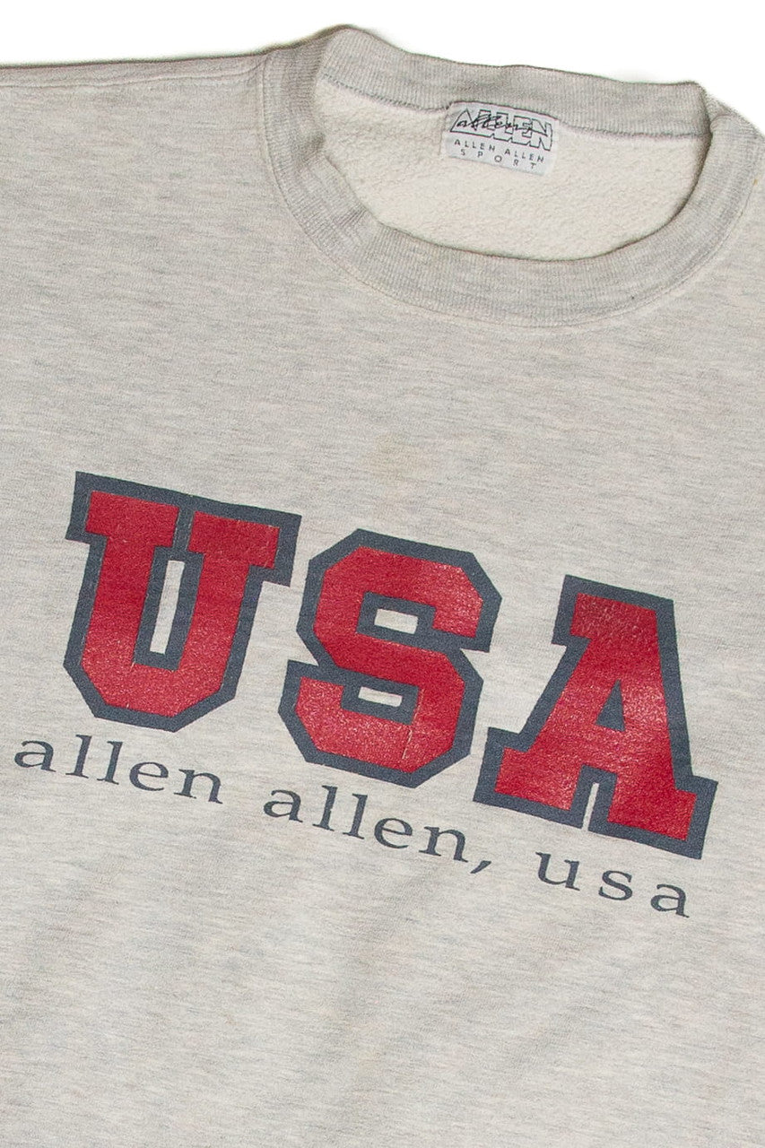 Vintage Allen Allen USA Sweatshirt Allen Allen Sweatshirt