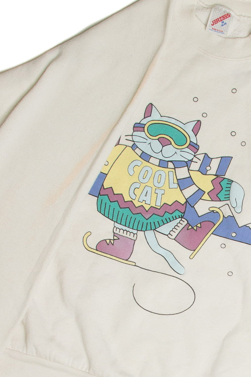 Vintage Cool Cat Sweatshirt