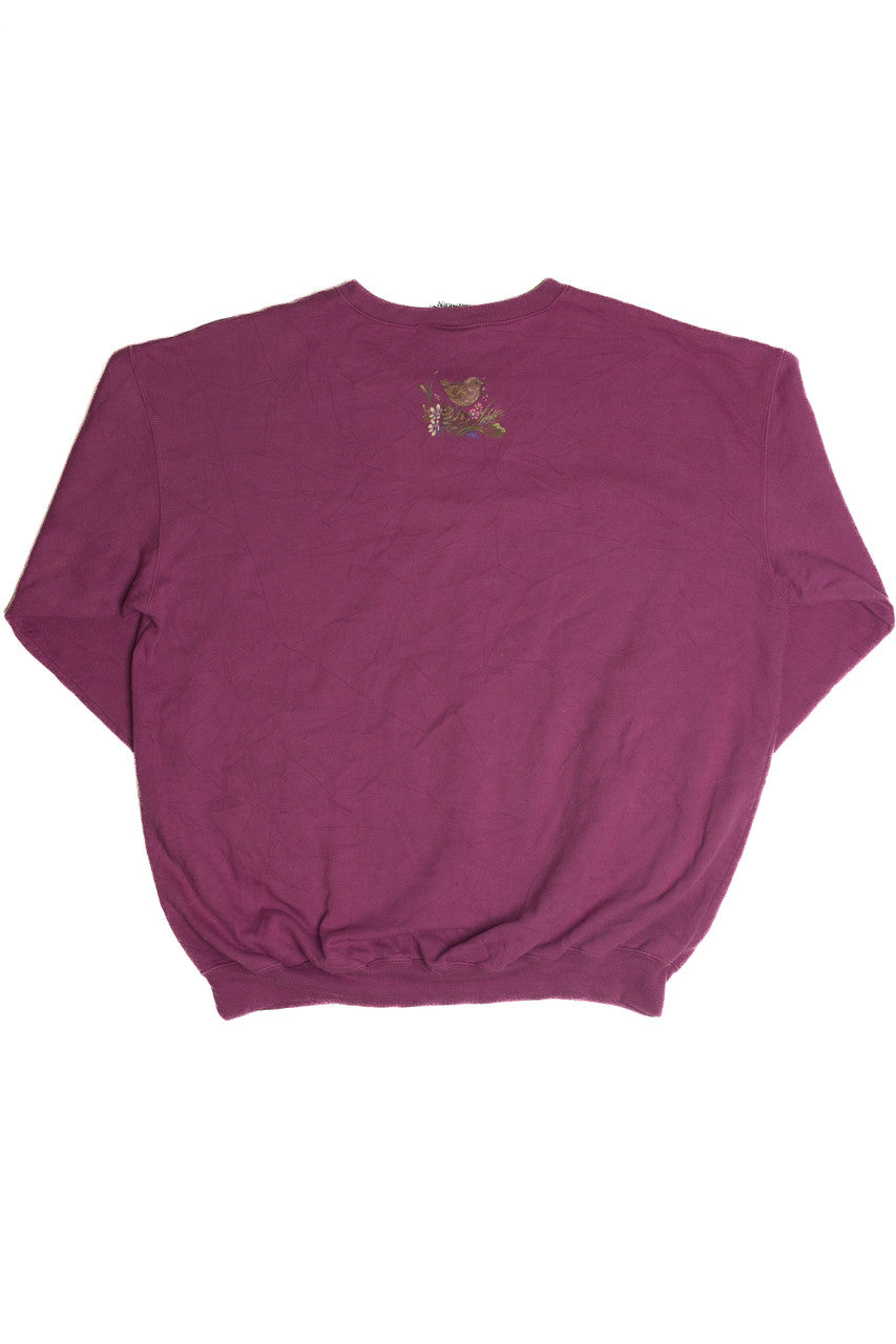 Vintage Bird and Wreath Sweatshirt