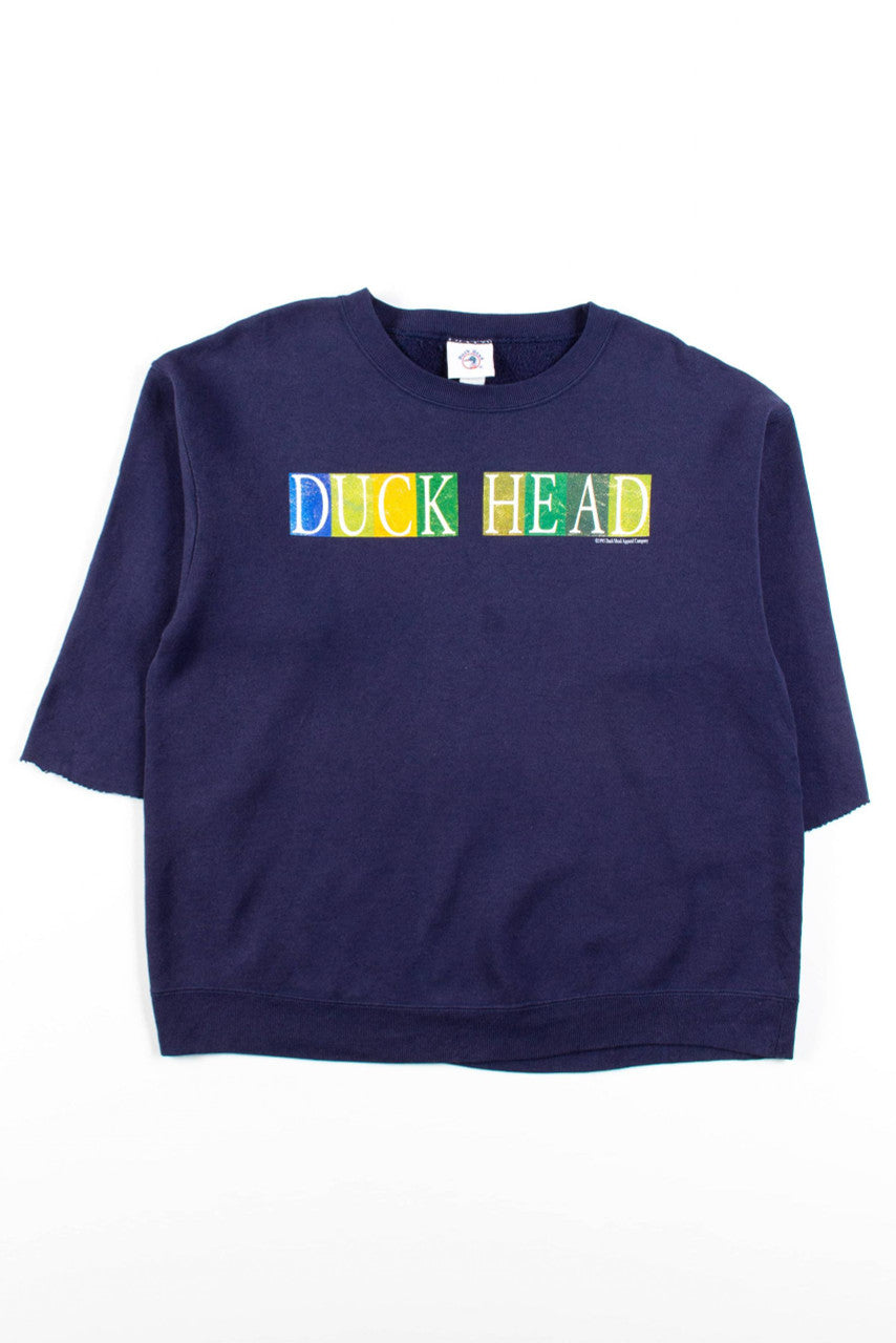 Vintage Duck Head Cutoff Short Sleeve Sweatshirt (1995)