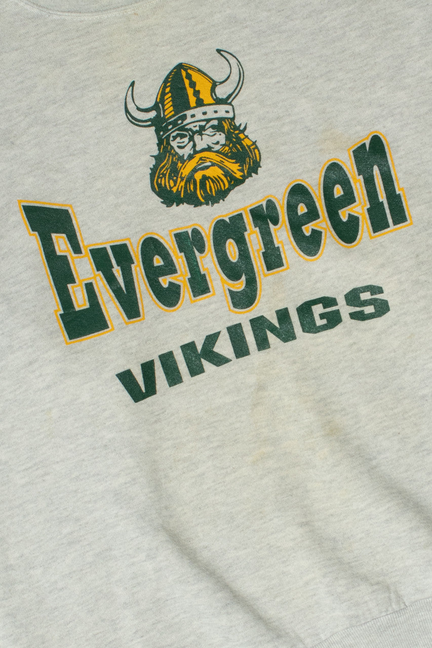 Vintage Ohio Evergreen Vikings Mascot Sweatshirt